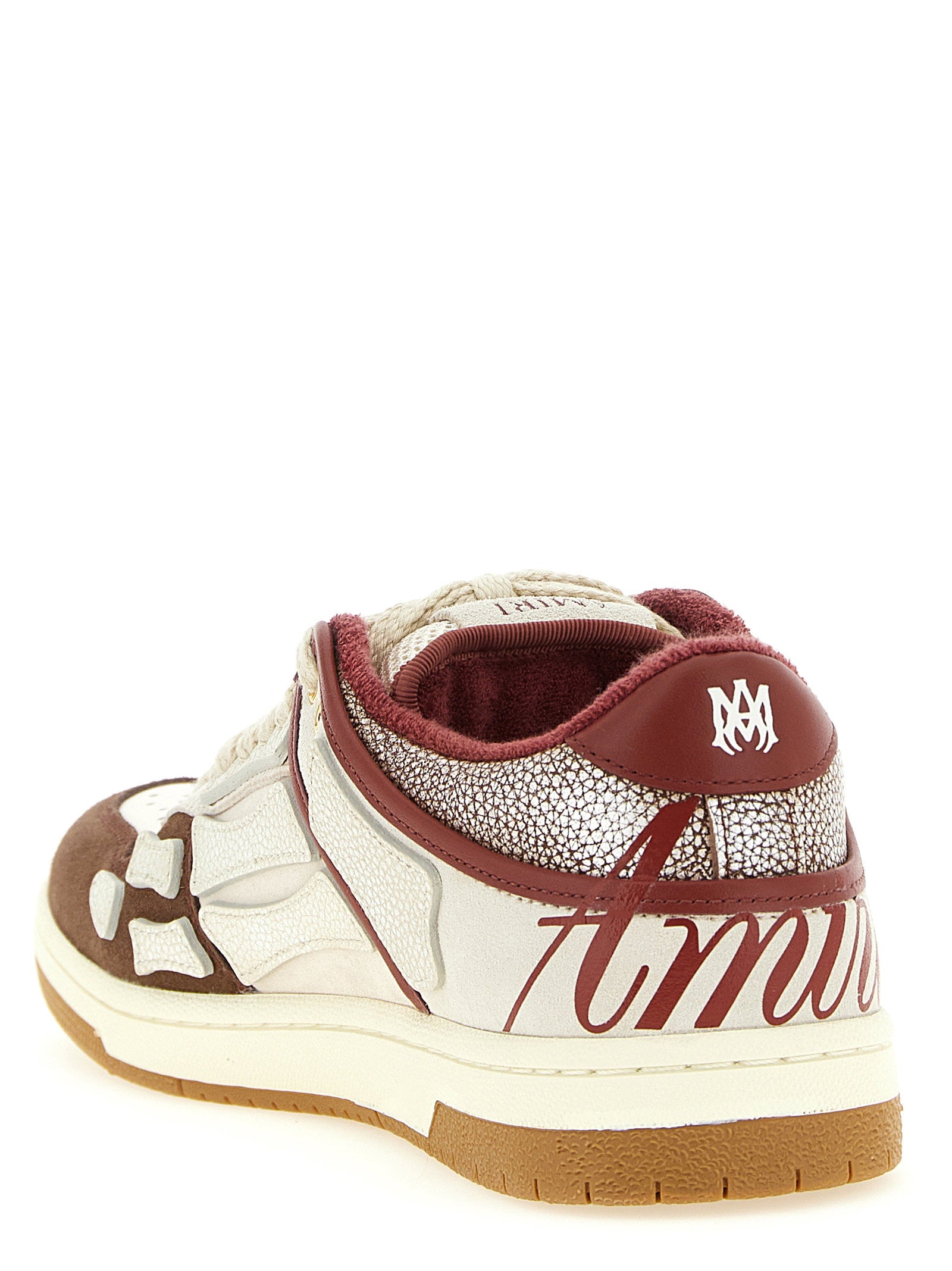 Amiri Xl Skel Top Low Sneakers – 100% bovine leather - view 3
