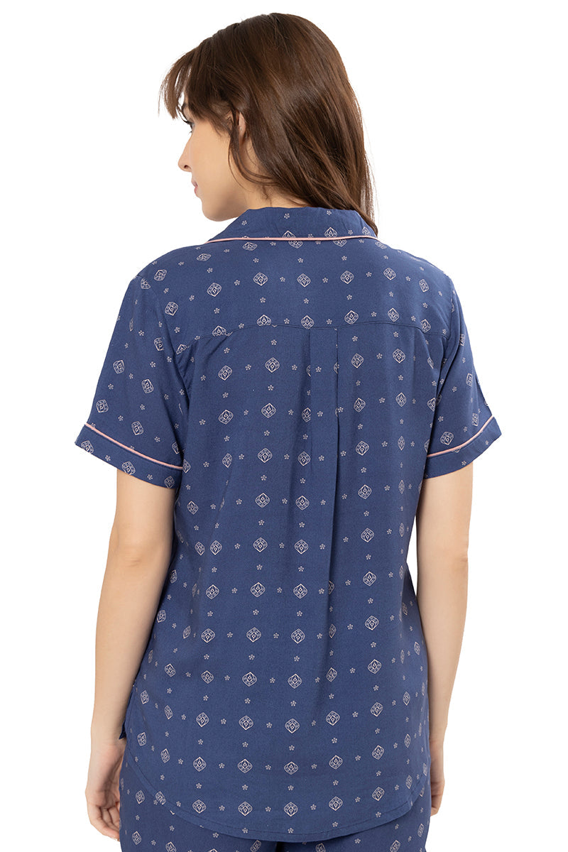 Amante Sleep Shorts Set - Ethnic Print - view 3