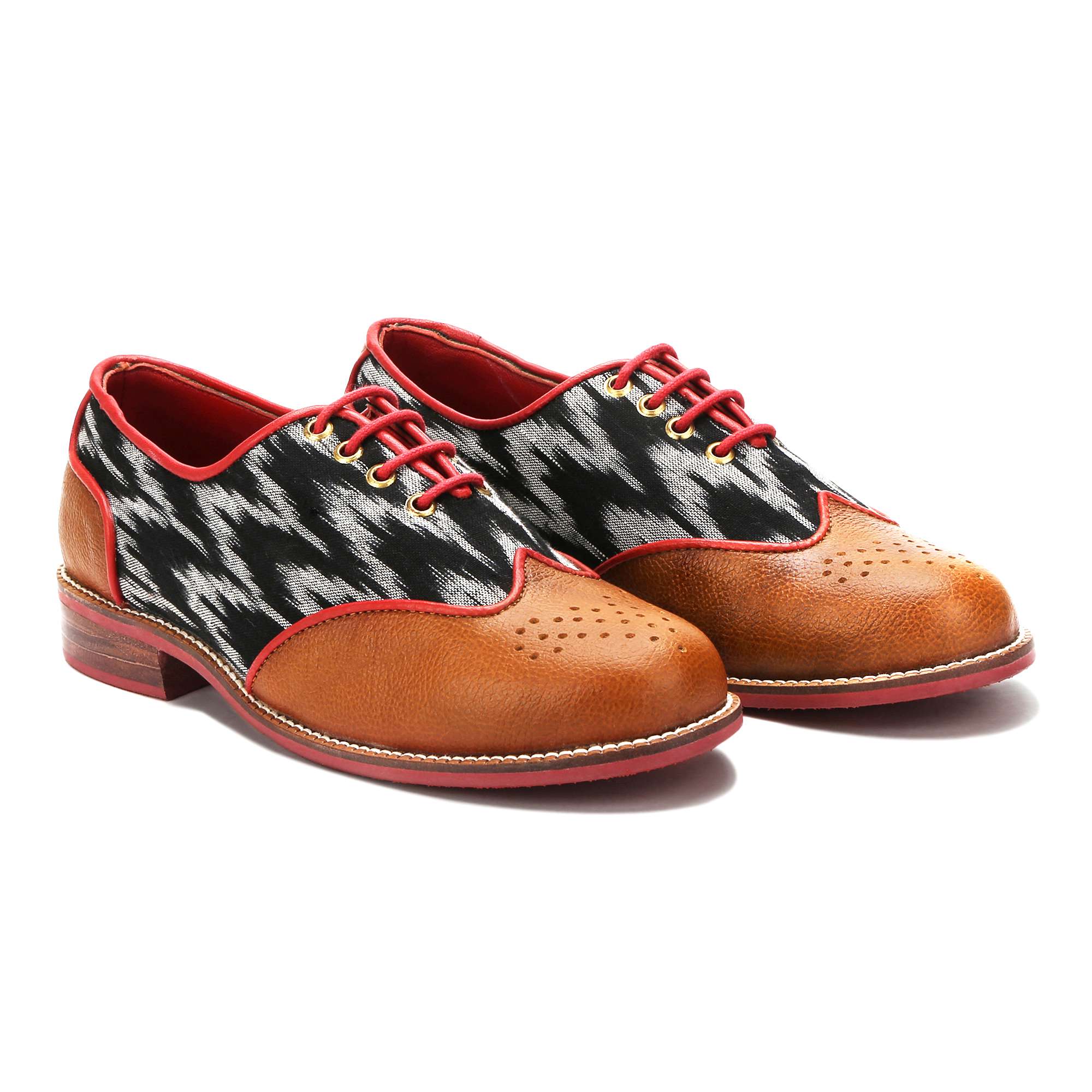 Banjaaran India Ikat Brogues Women
