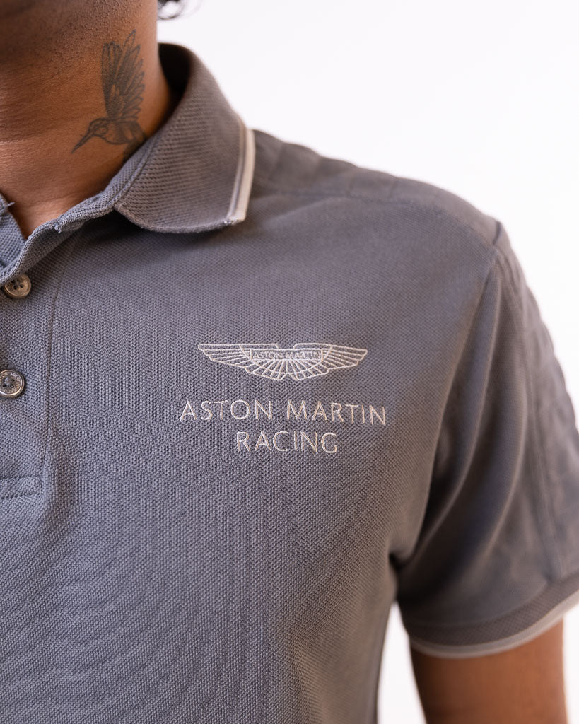 Hackett Aston Men's Martin Racing Polo T-Shirt - Grey - view 2