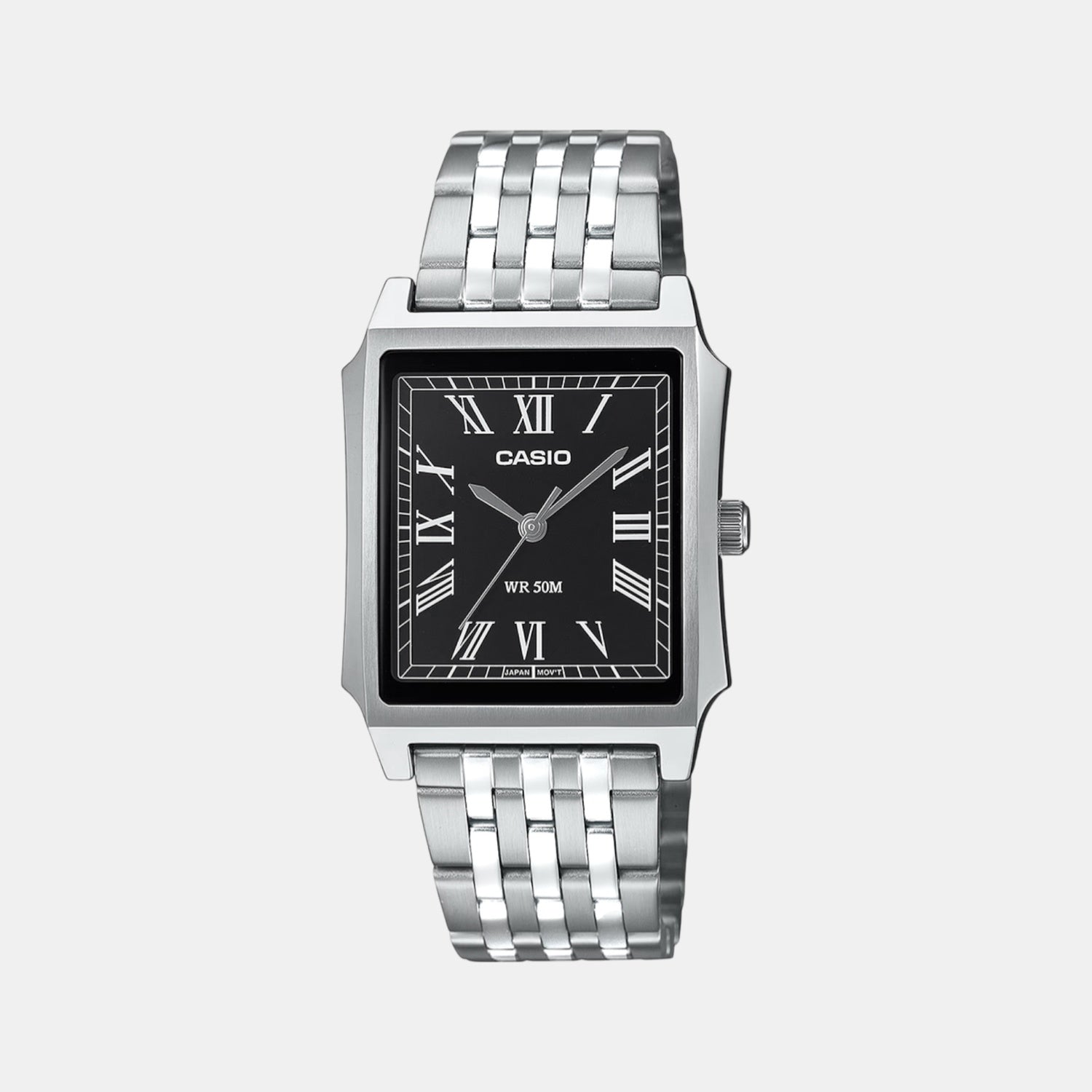 Casio Enticer Men Quartz Black Dial Analog Stainless Steel Watch A2471