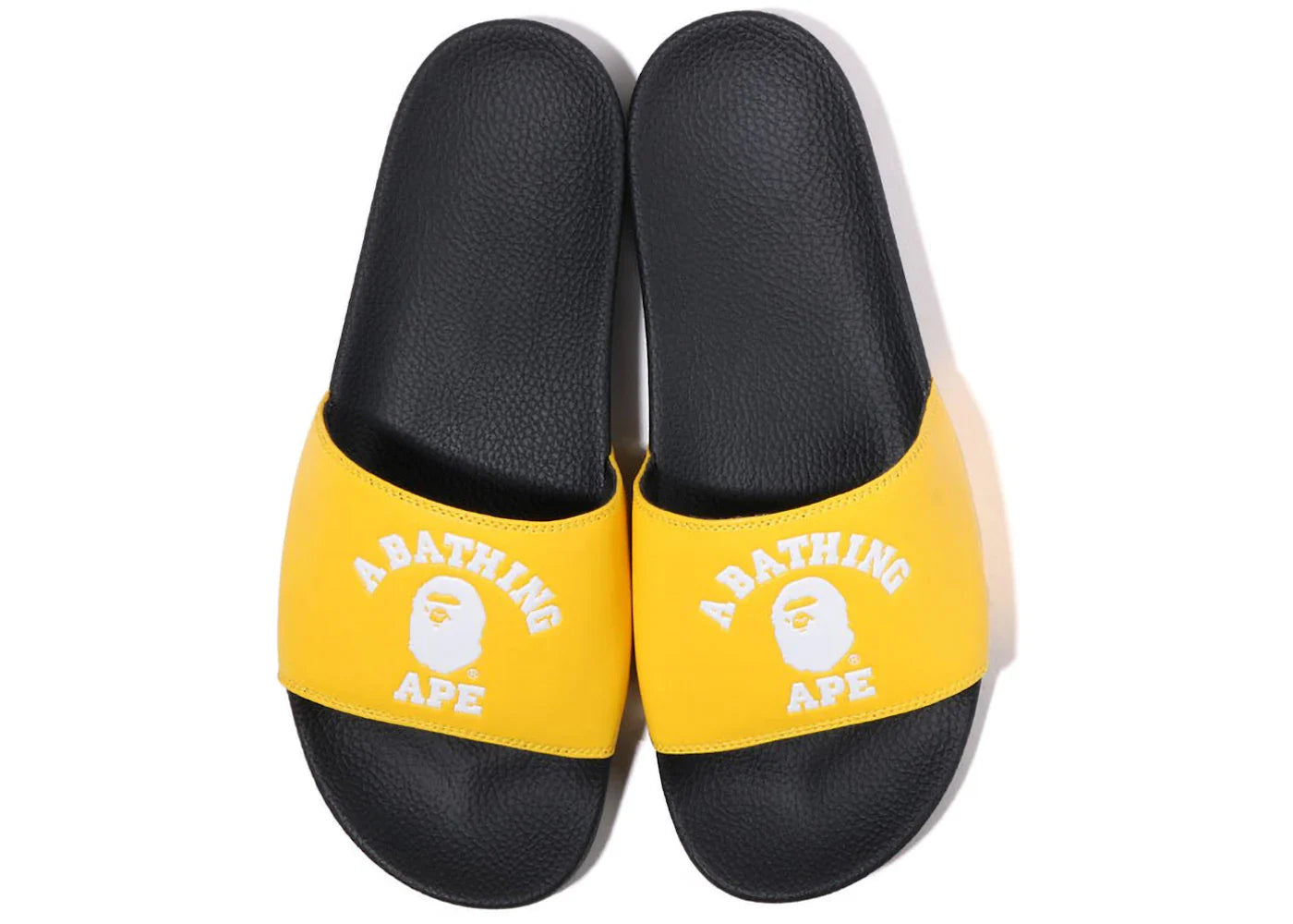 Bape A Bathing Ape College Slide Sandal Online Exclusive Yellow (2022)