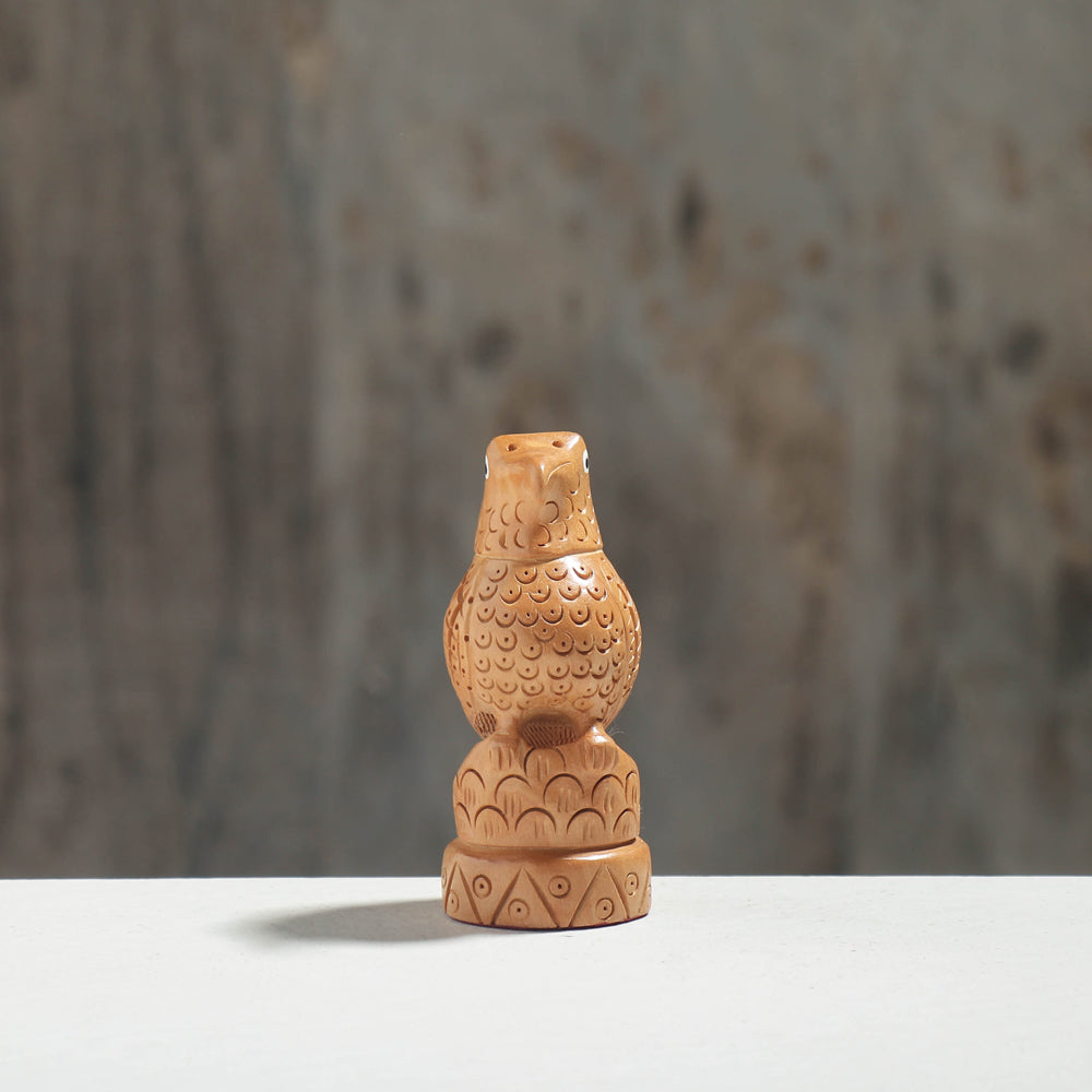 NEERAJ BONDWAL Bird - Hand Carved Kadam Wood Sculpture (4.3 in) - view 2