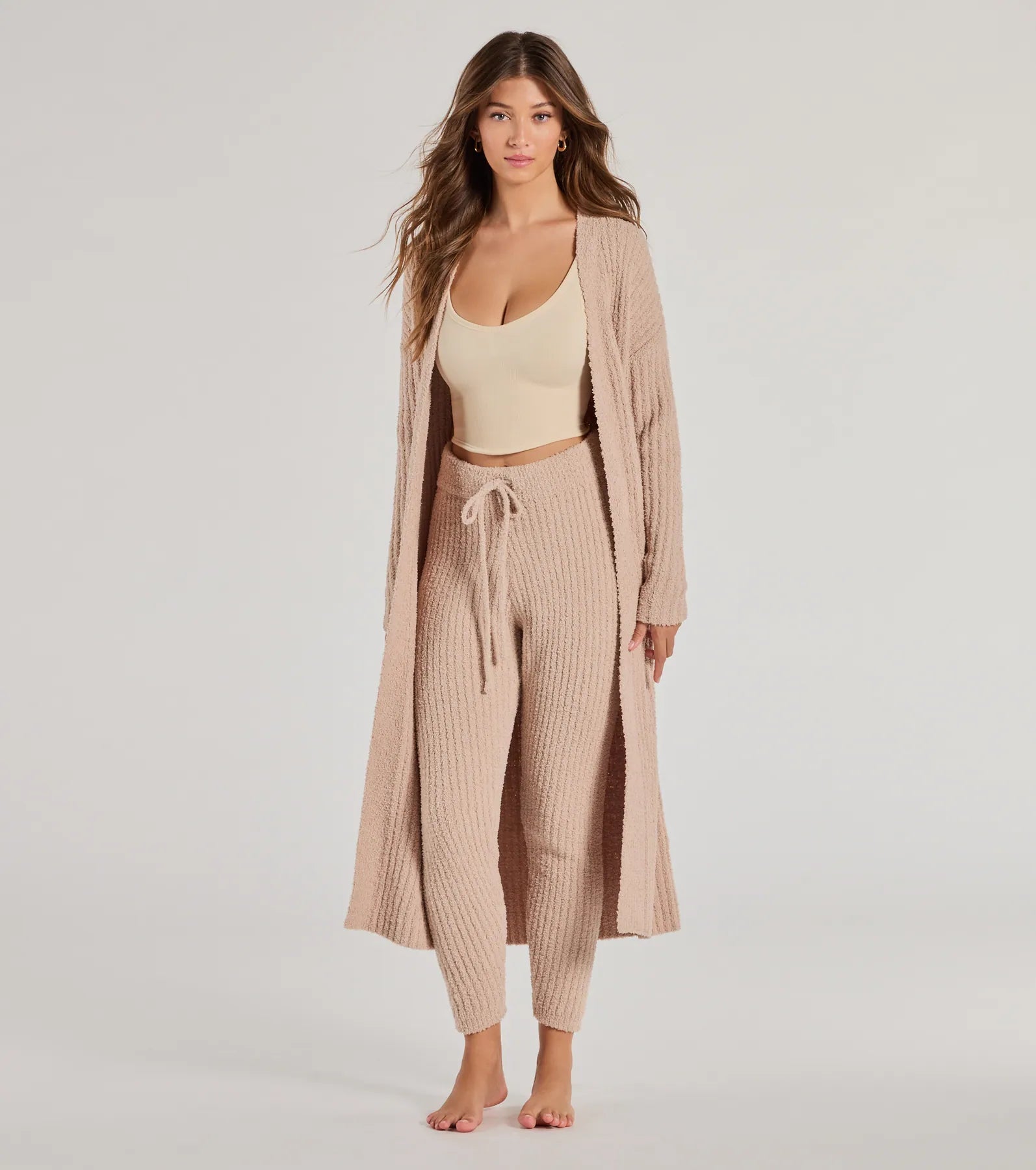 Windsor Cozy Layers Chenille Knit Long Sleeve Duster