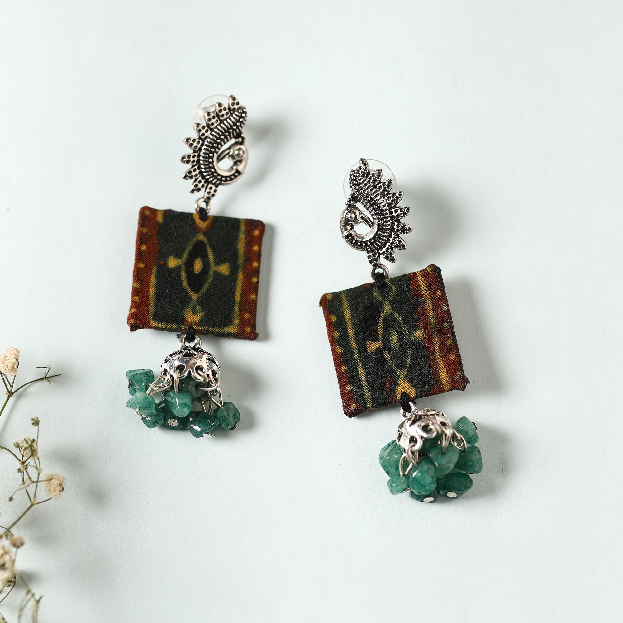 JALPARI Barkha Handcrafted GS Fabart Earrings 09