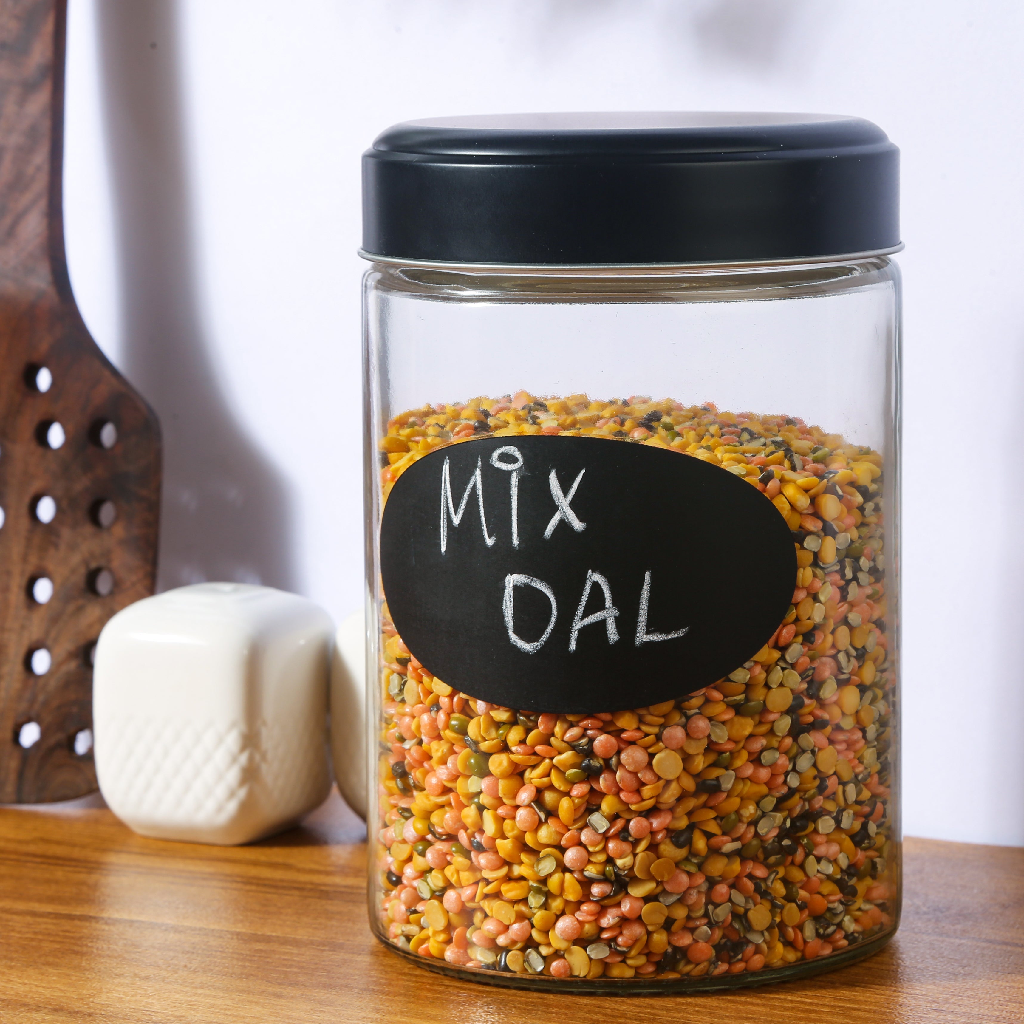 Devnow Glass Container With Blackboard Decal