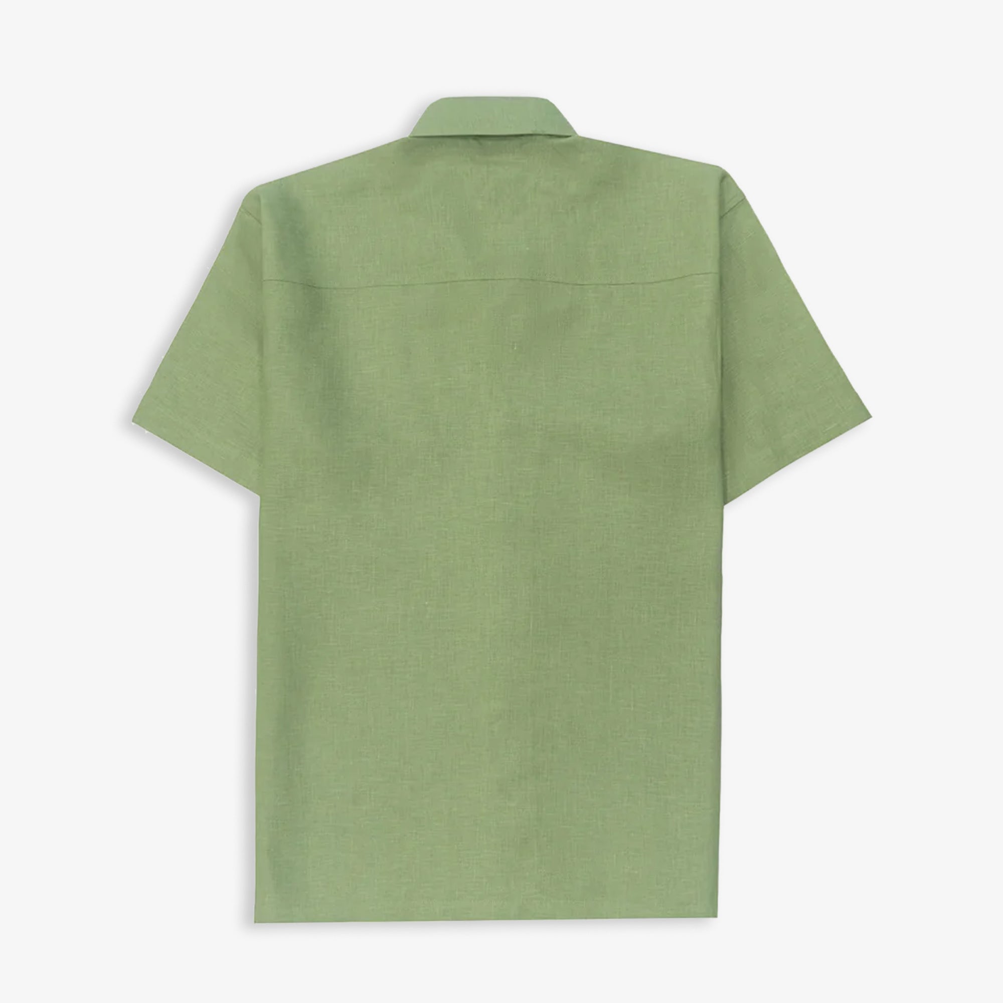 Jaywalking | Beige Linen Shirt { Green - view 2