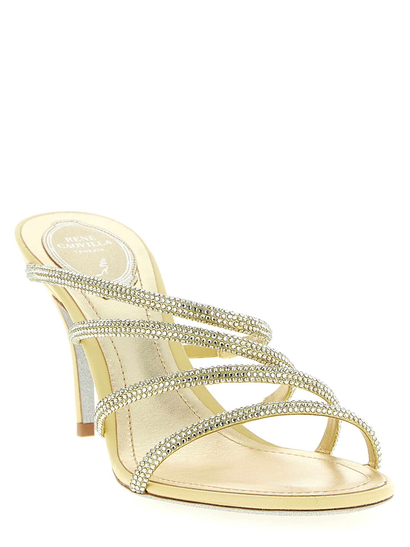 René Caovilla Erin Sandals – 68% viscose, 32% silk - view 2