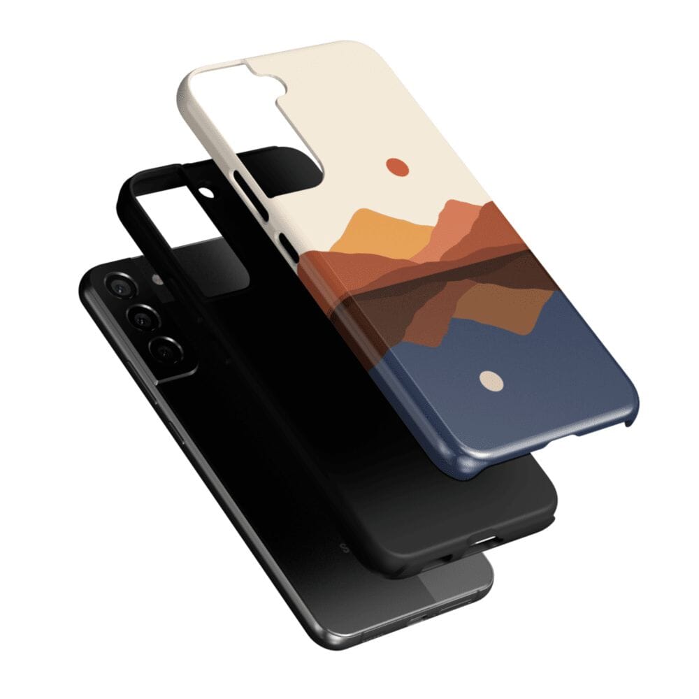Casetry Opposites Attract | Day & Night Colorblock Mountains Samsung Case - view 9