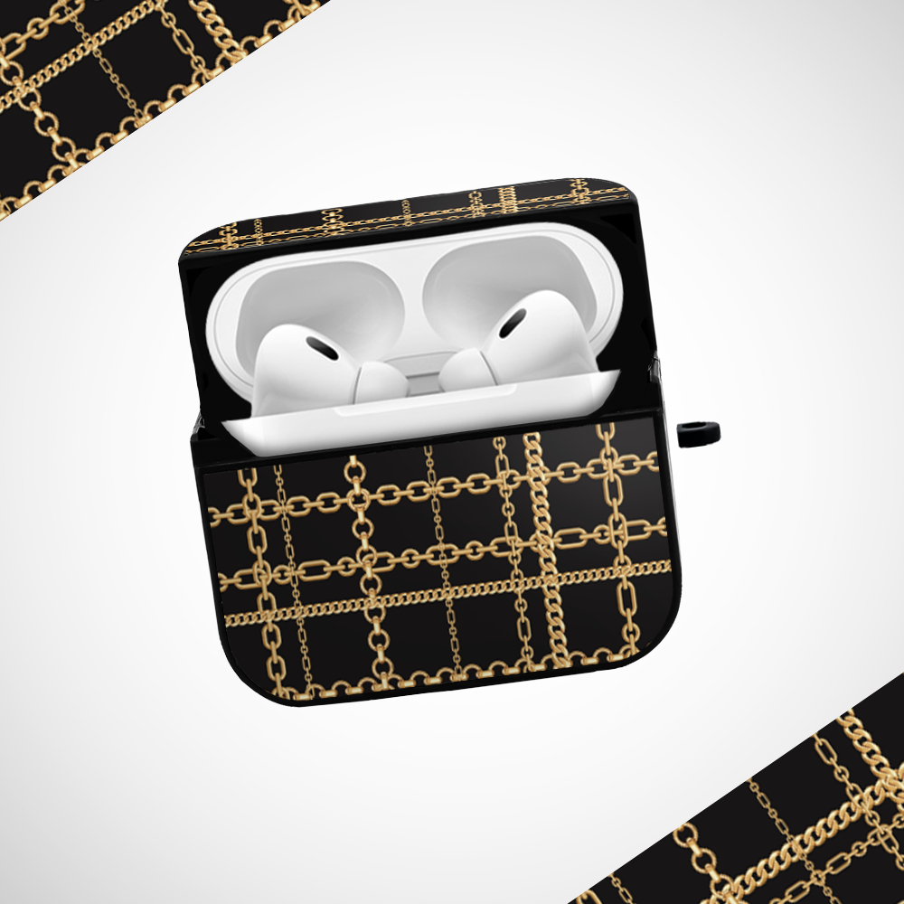 Cover It Up Gold links Glass Airpods 3rd Gen Case Covers - view 2