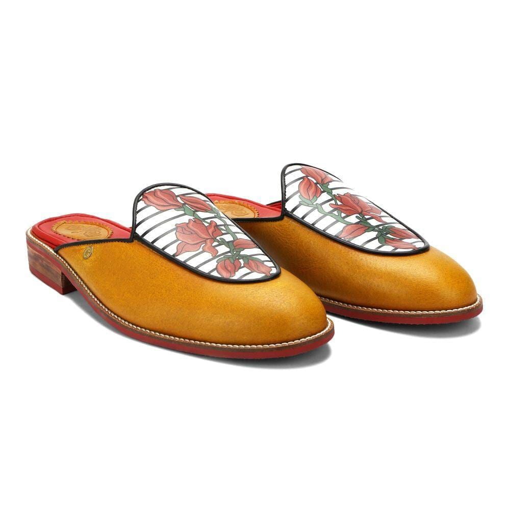 Banjaaran India Bloom Mule for Men – Mustard (discontinued)