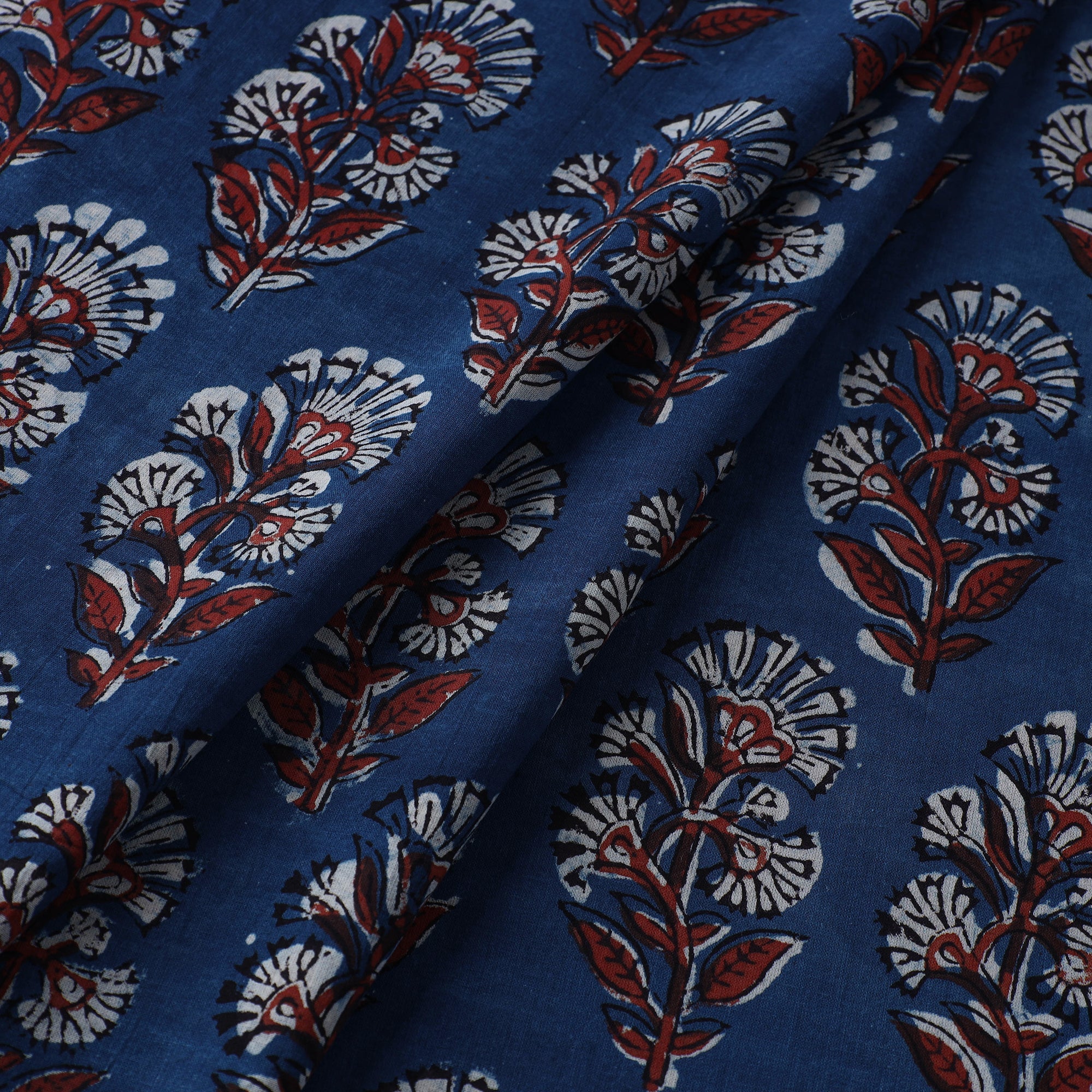 BAGRU DABU PRINTS Blue - Dabu Bagru Block Print Cotton Fabric 02 - view 2