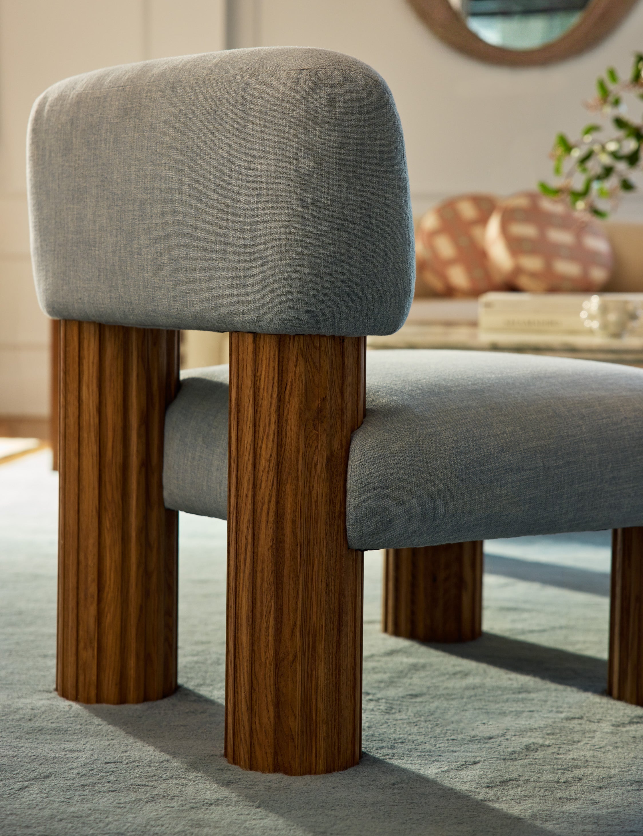Lulu and Georgia Open Box: Auclair Accent Chair, Pool Performance Cotton Weave - view 2
