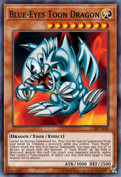 Yu-Gi-Oh! Blue-Eyes Toon Dragon - DB1-EN066 - Super Rare - Unlimited