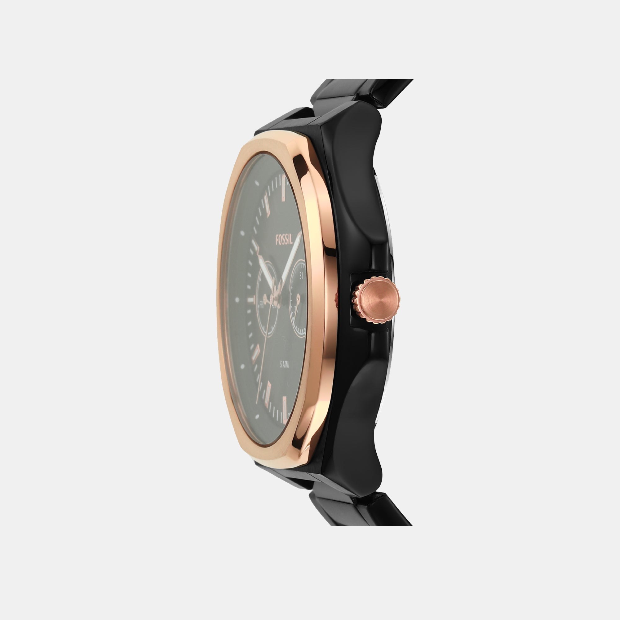 Fossil Evanston Couple Quartz Black Dial Multi-Function Stainless Steel Watch BQ2645SET - view 2