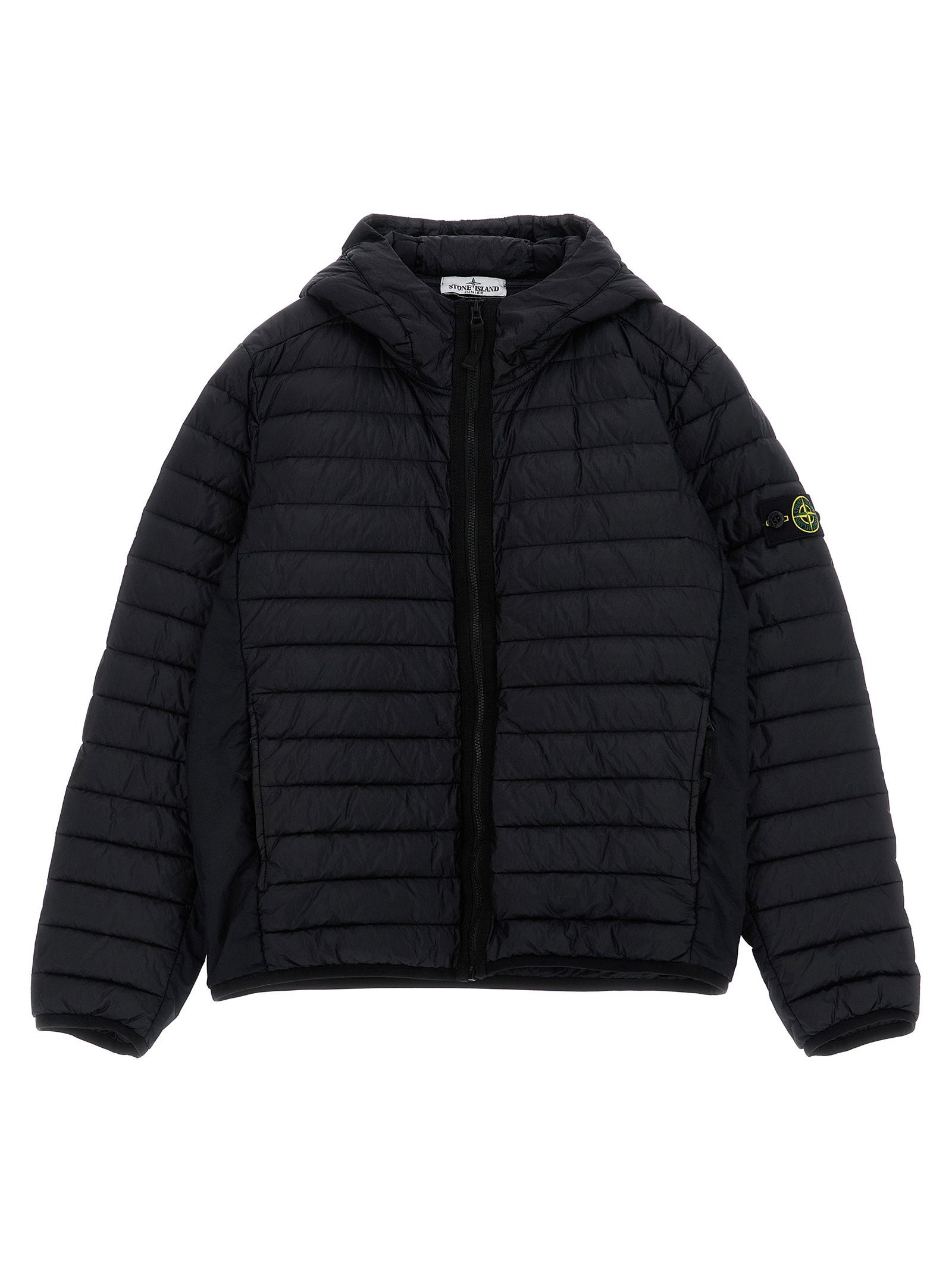 Stone Island Junior Hooded Down Jacket – 100% polyamide fibers