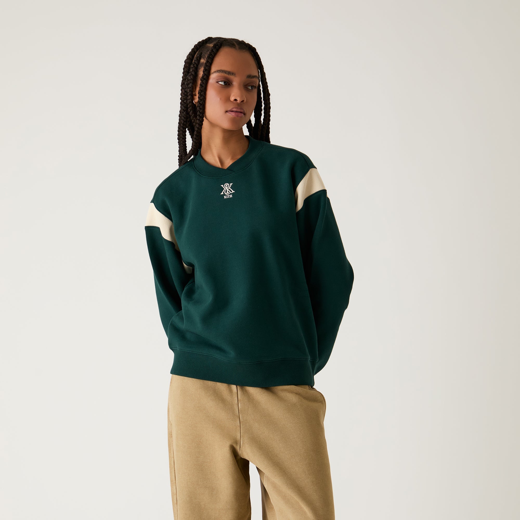 Kith Women Asher II Crest Crewneck - Chronicle - view 2