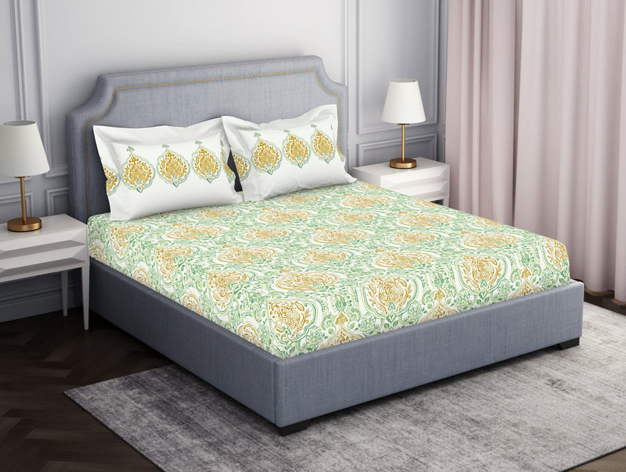 Spaces India Ornamenta Ornate 100% Cotton Fitted King - Essentials by Spaces - view 2