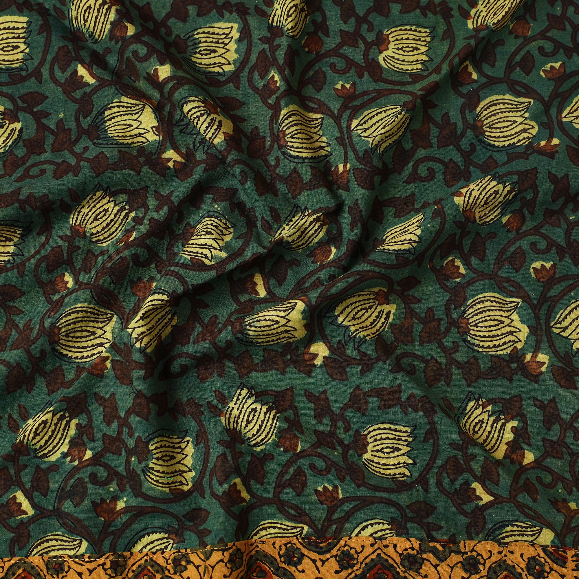 NOORI BAZAR Ajrakh Block Printed Cotton Bandana - view 2
