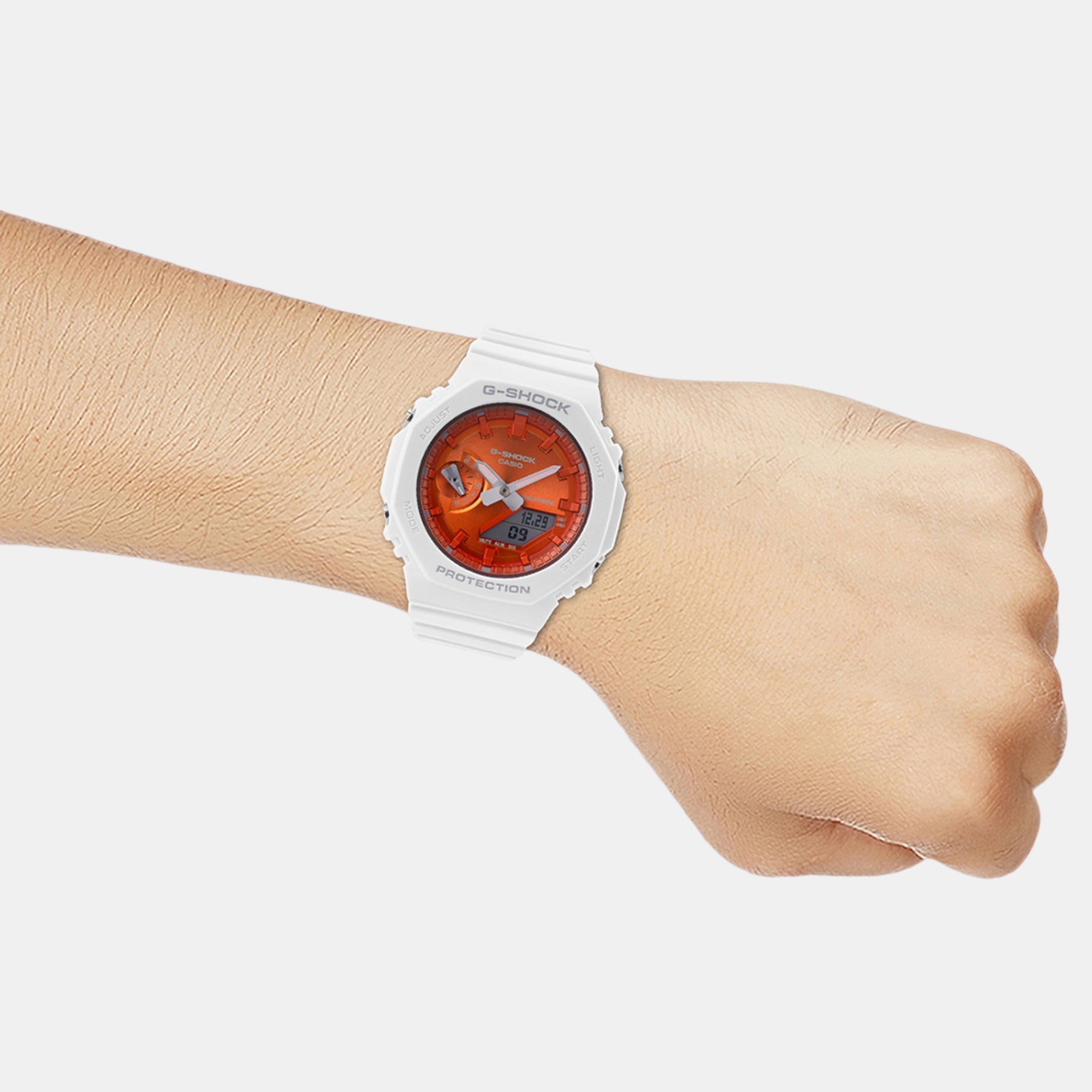 Casio G-Shock Women Quartz Orange Dial Analog-Digital Resin Watch G1491 - view 7