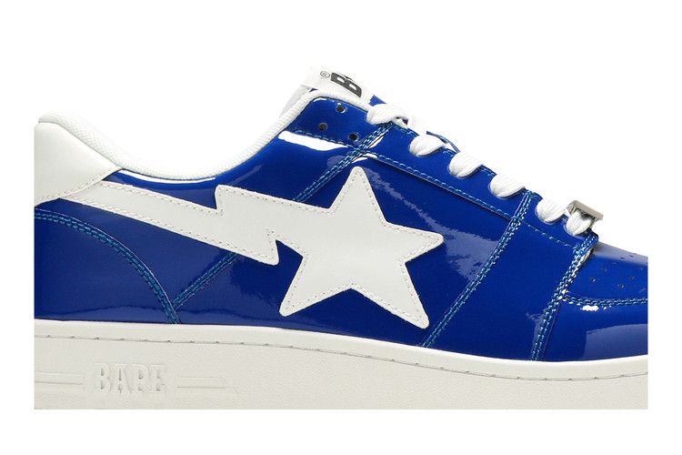 A Bathing Ape Bape Sta Low Patent Blue - view 2