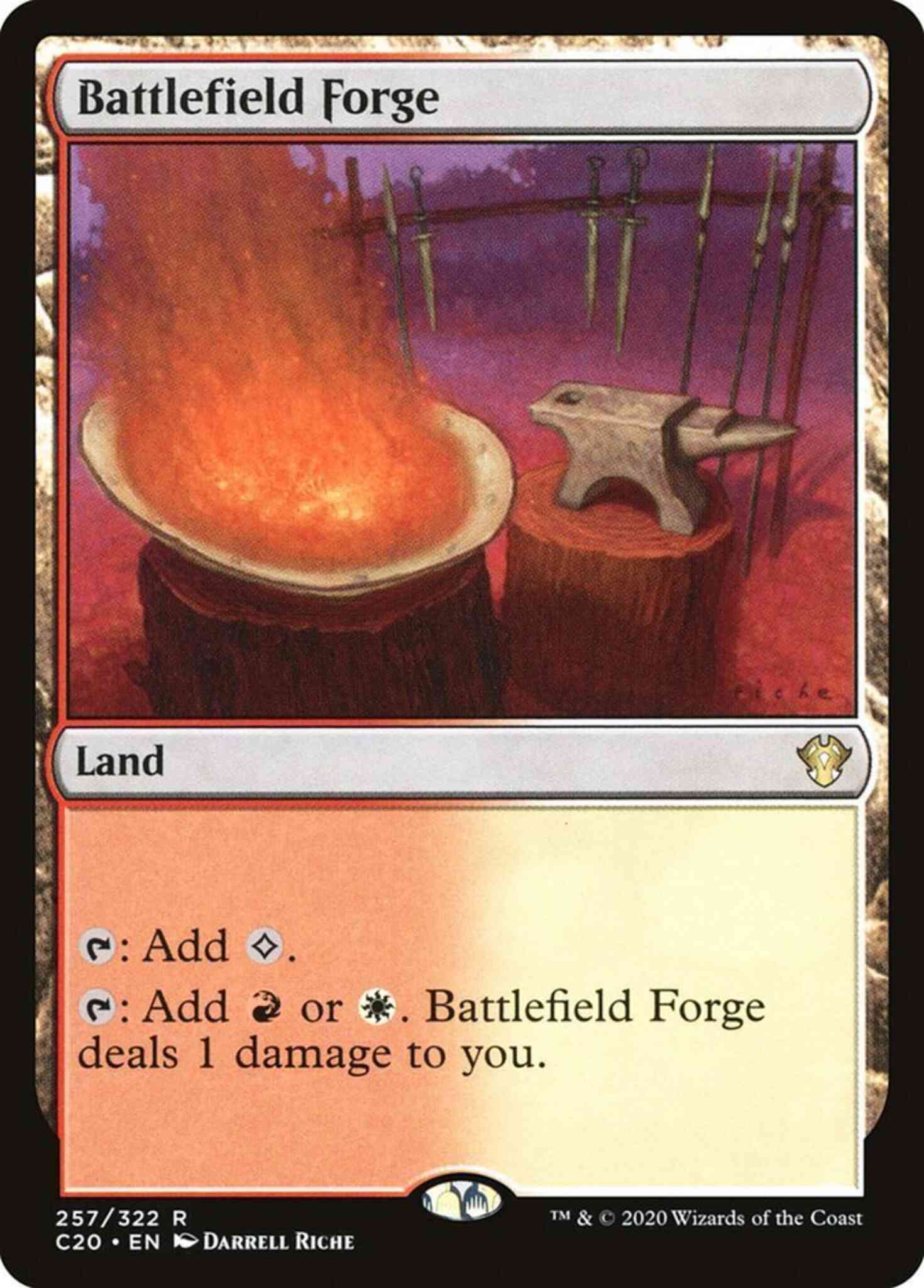 Battlefield forge 257 – Magic Battlefield Forge [257] [Commander 2020] [Non-Foil]