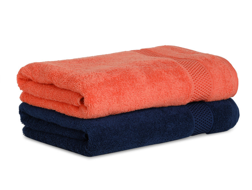 Spaces India Grape Fruit/Mid 2 Piece 100% Cotton Bath Towel Set - Atrium Plus By Spaces - view 2