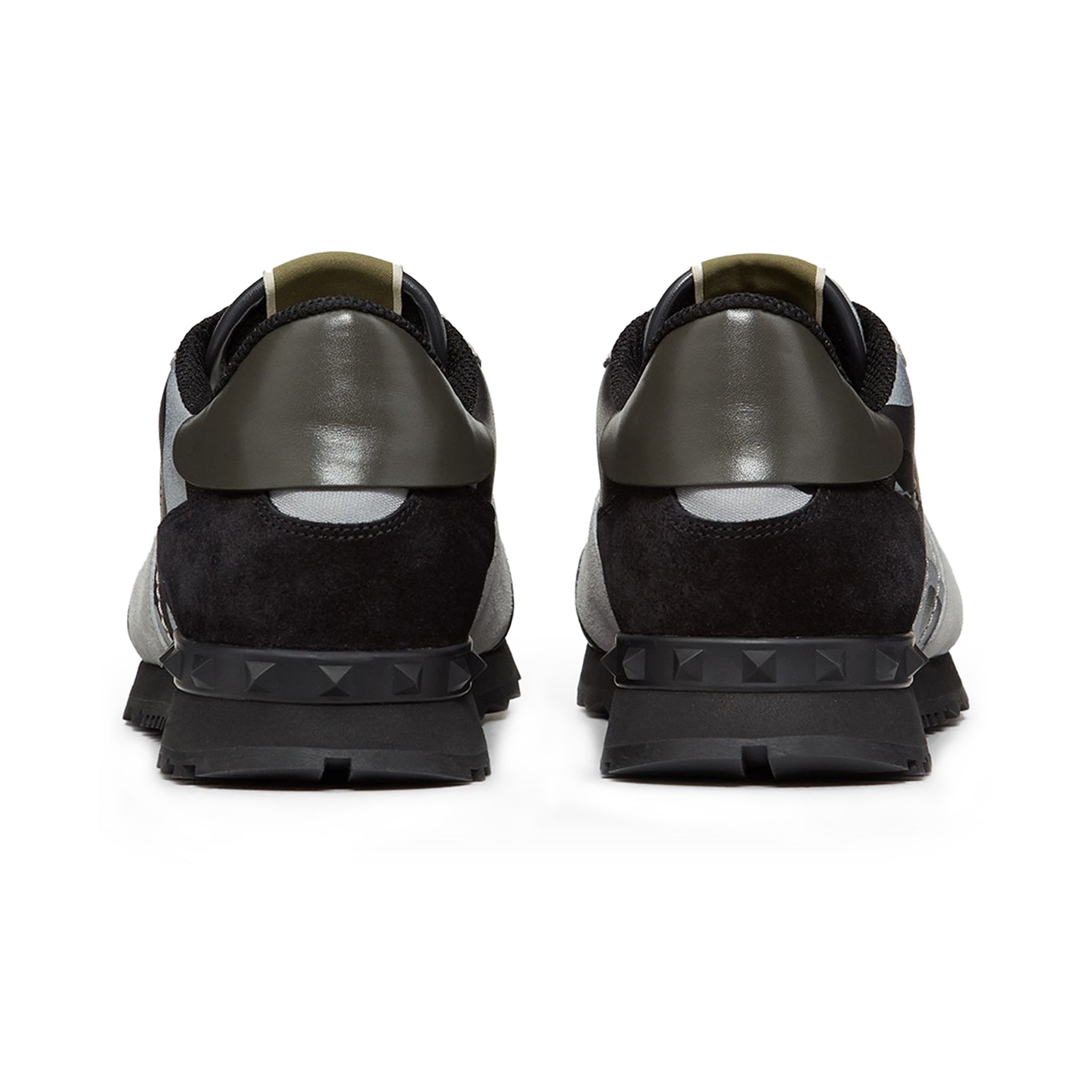Valentino Grey Black Camouflage Rockrunner Sneaker - view 4
