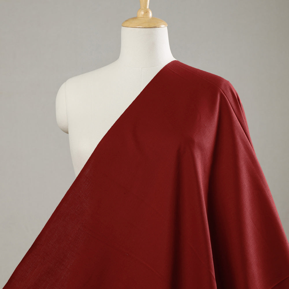 ITOKRI CRAFTS INITIATIVE Red Flex Cotton Prewashed Fabric