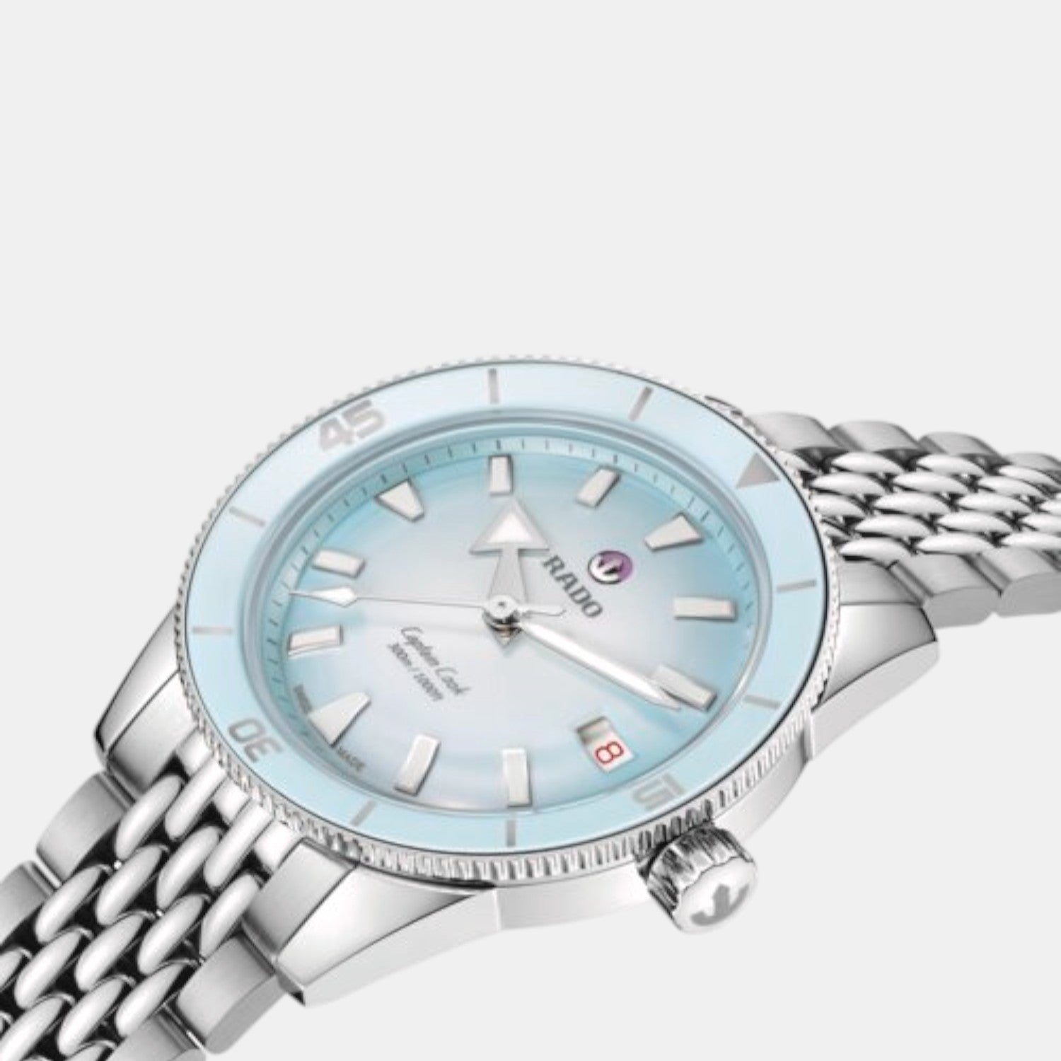 Rado Captain Cook Unisex Automatic Blue Silver Dial Analog Stainless Steel Watch R32223203 - view 2
