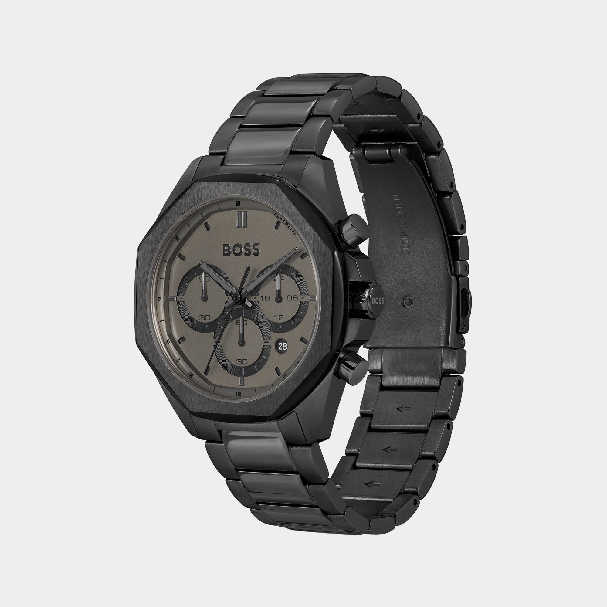 Boss Cloud Men Quartz Grey Dial Chronograph Stainless Steel Watch 1514016 - view 3
