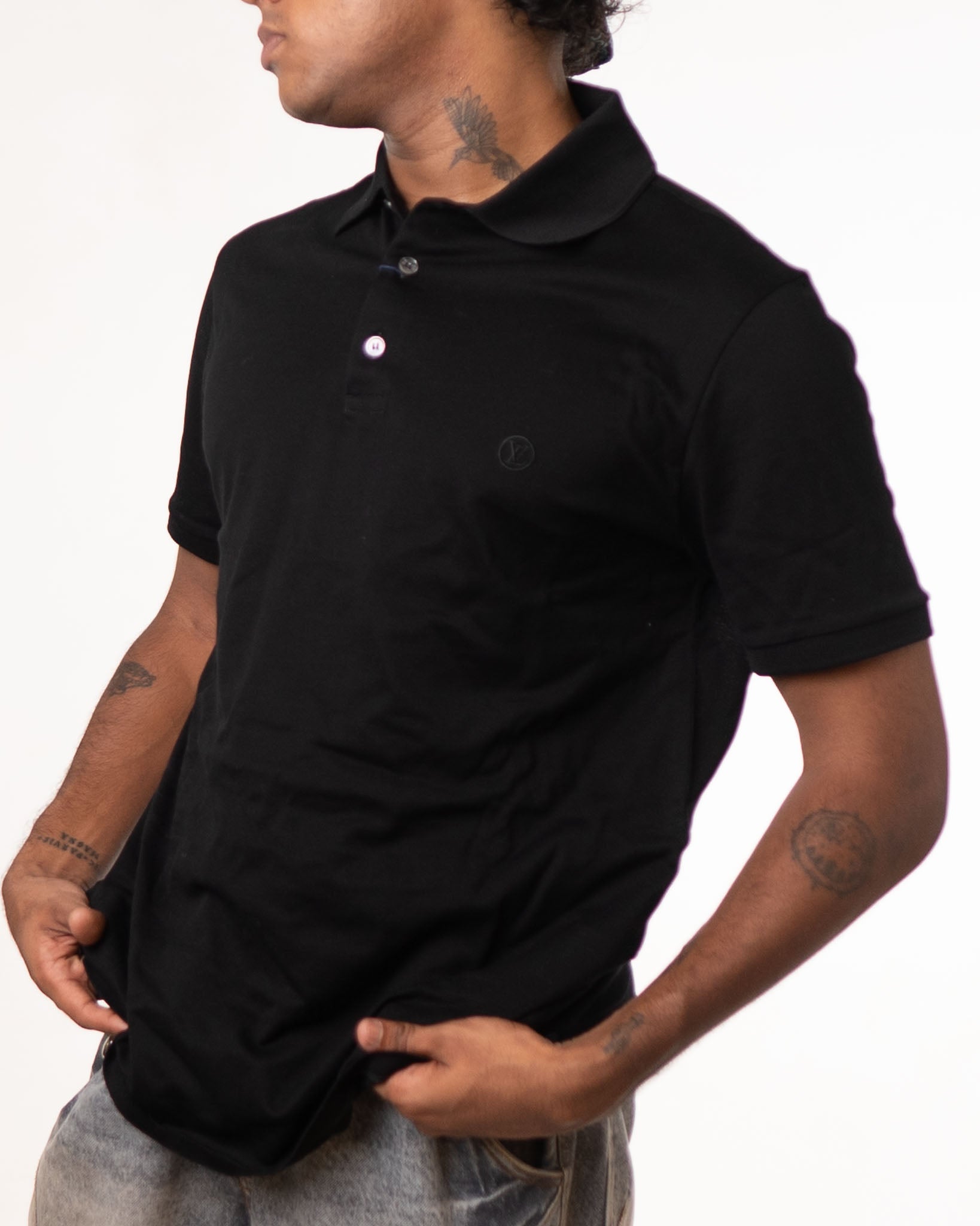 Louis Vuitton Classic Short Sleeve Pique Polo - view 2