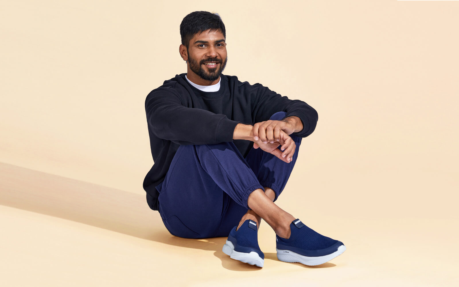 Neeman's Ease Walk Slip Ons : Blue - view 9