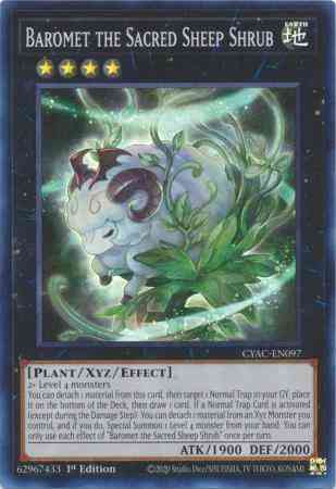 Yu-Gi-Oh! Baromet the Sacred Sheep Shrub - CYAC-EN097 - Super Rare - 1st Edition