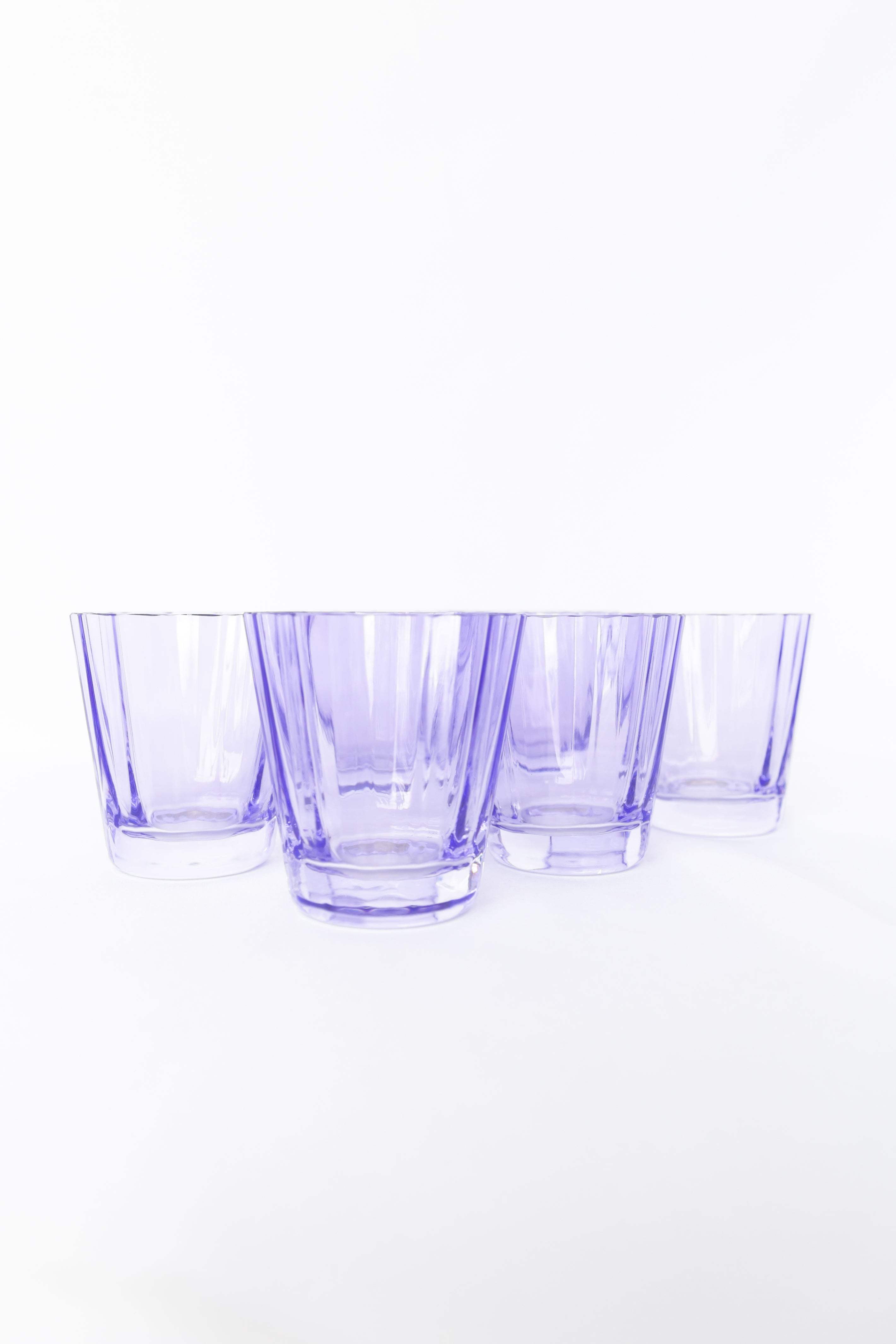 Estelle Colored Glass Estelle Colored Sunday Low Balls - Set of 6 {Lavender}