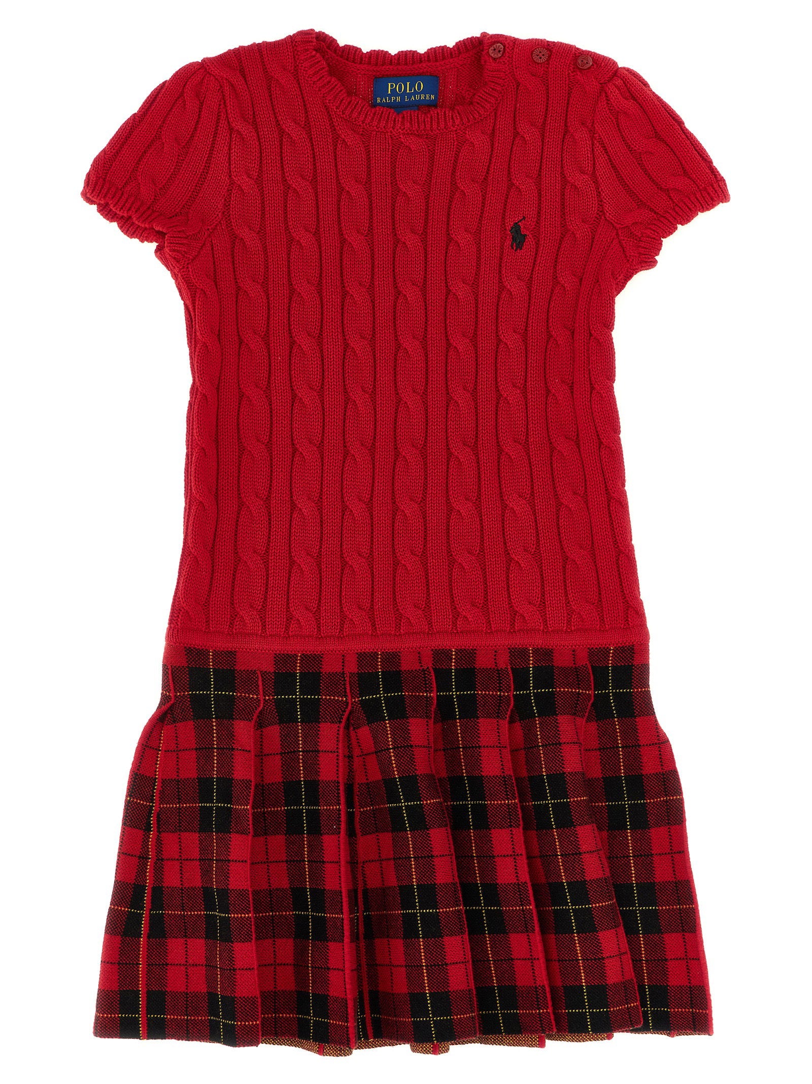 Polo Ralph Lauren Braided Knit Dress – 100% cotton