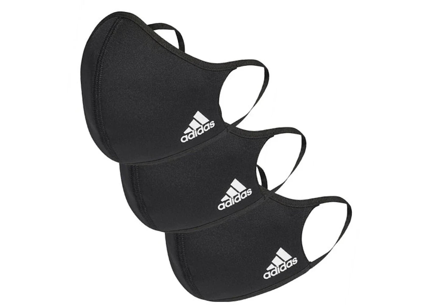 Face covers 3 – adidas Face Covers (3 Pack) Black/White