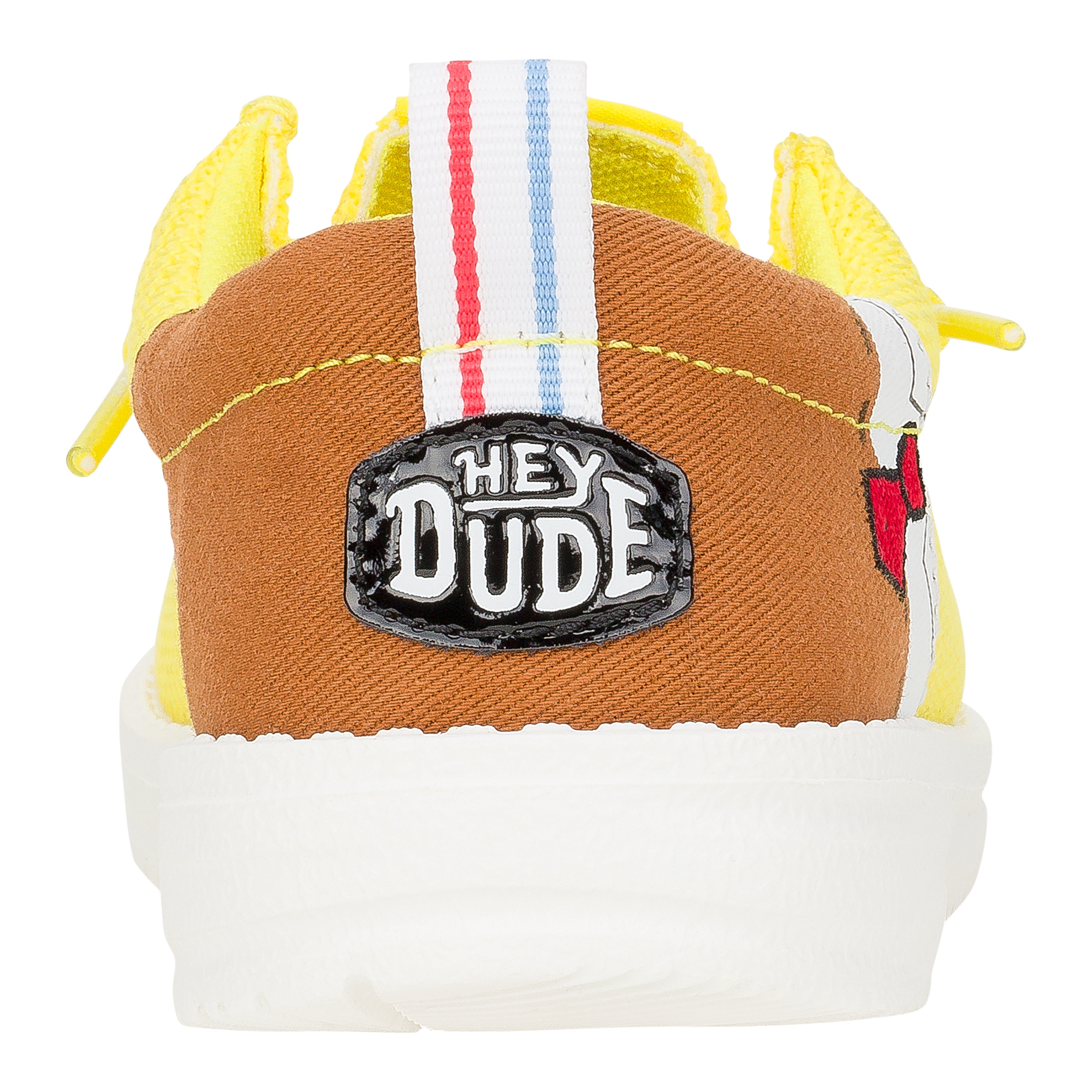 HEYDUDE shoes Wally Funk Youth SpongeBob - Brown/Yellow - view 6