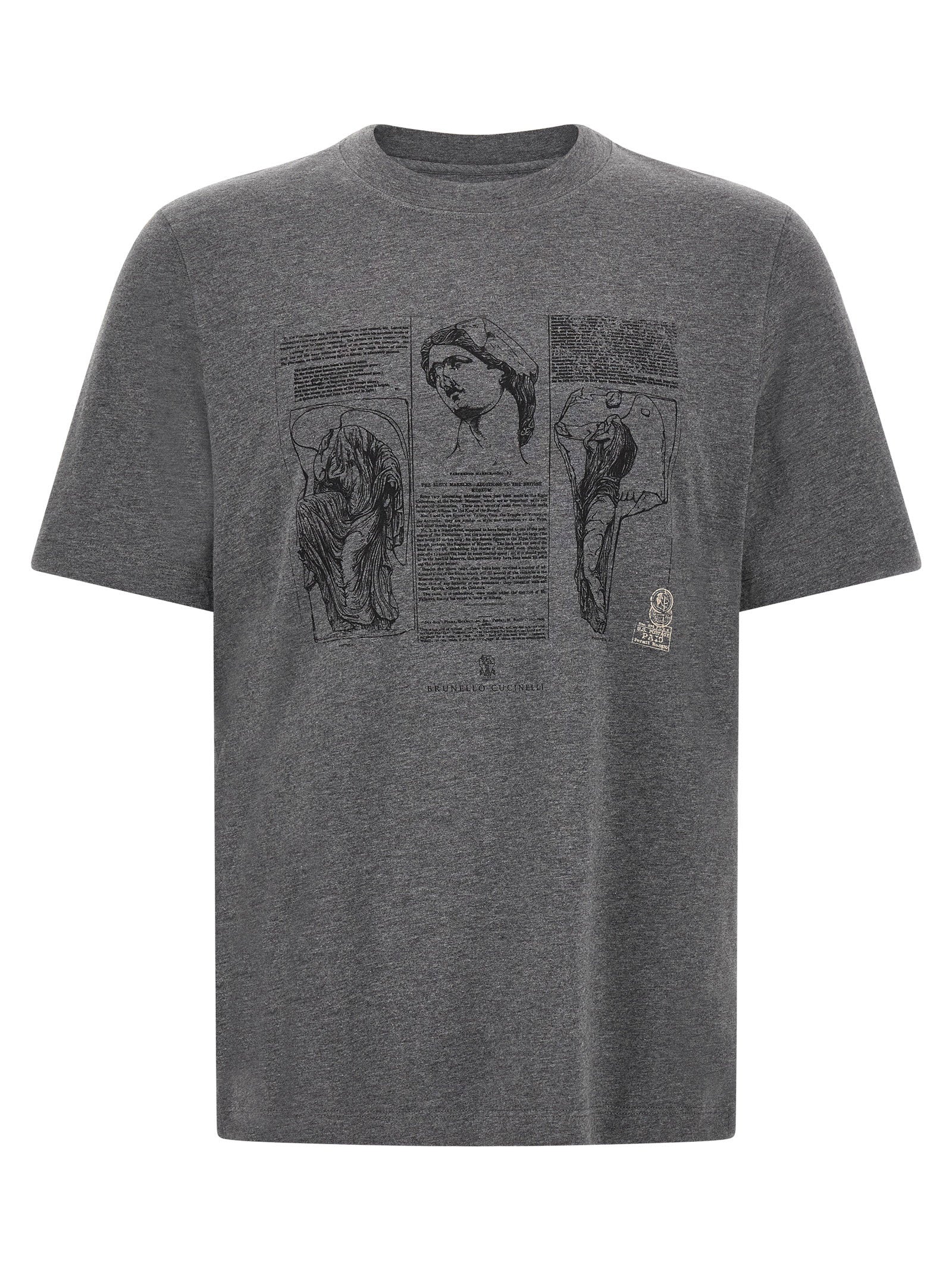 Brunello Cucinelli Partenone T-shirt – 100% cotton