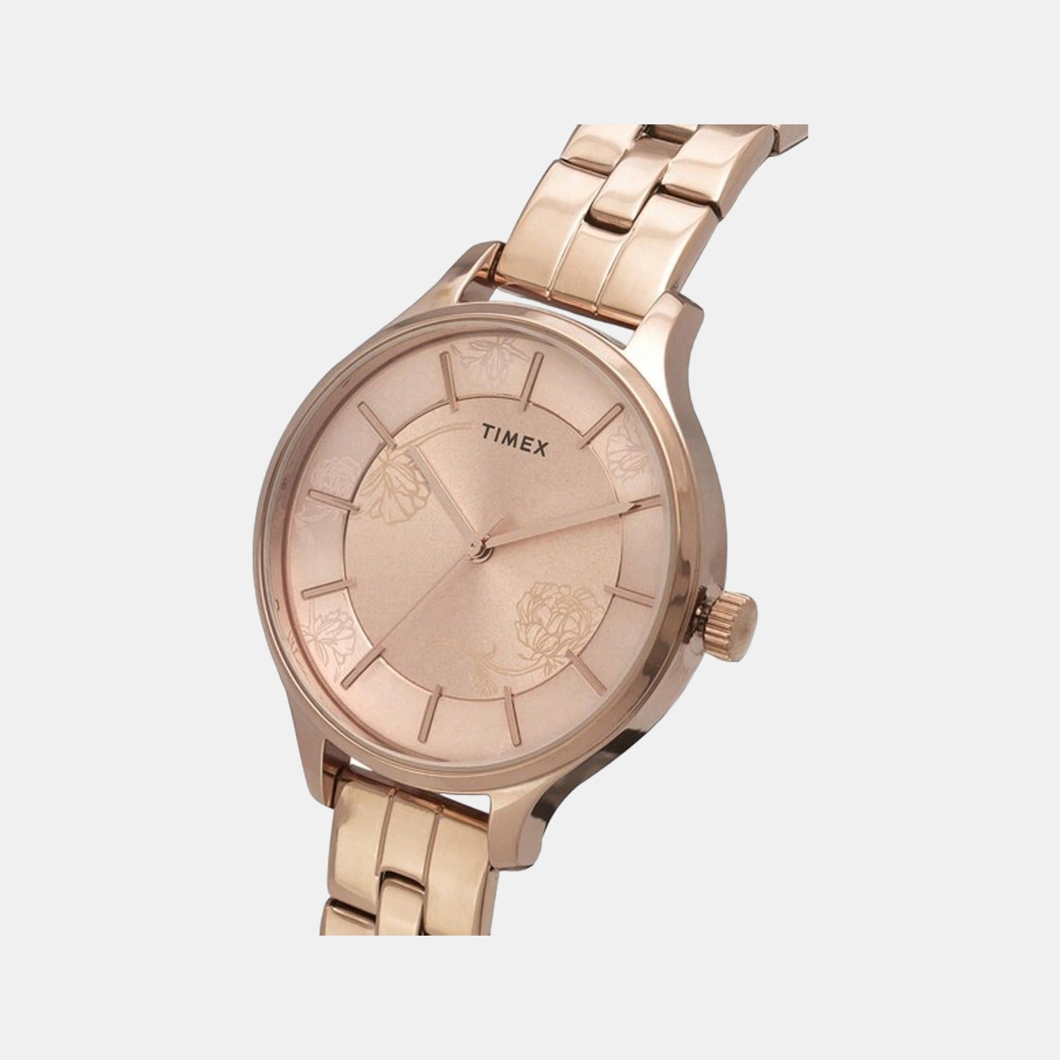 Timex Fashion Women Quartz Pink Dial Analog Stainless Steel Watch TWEL14808 - view 2