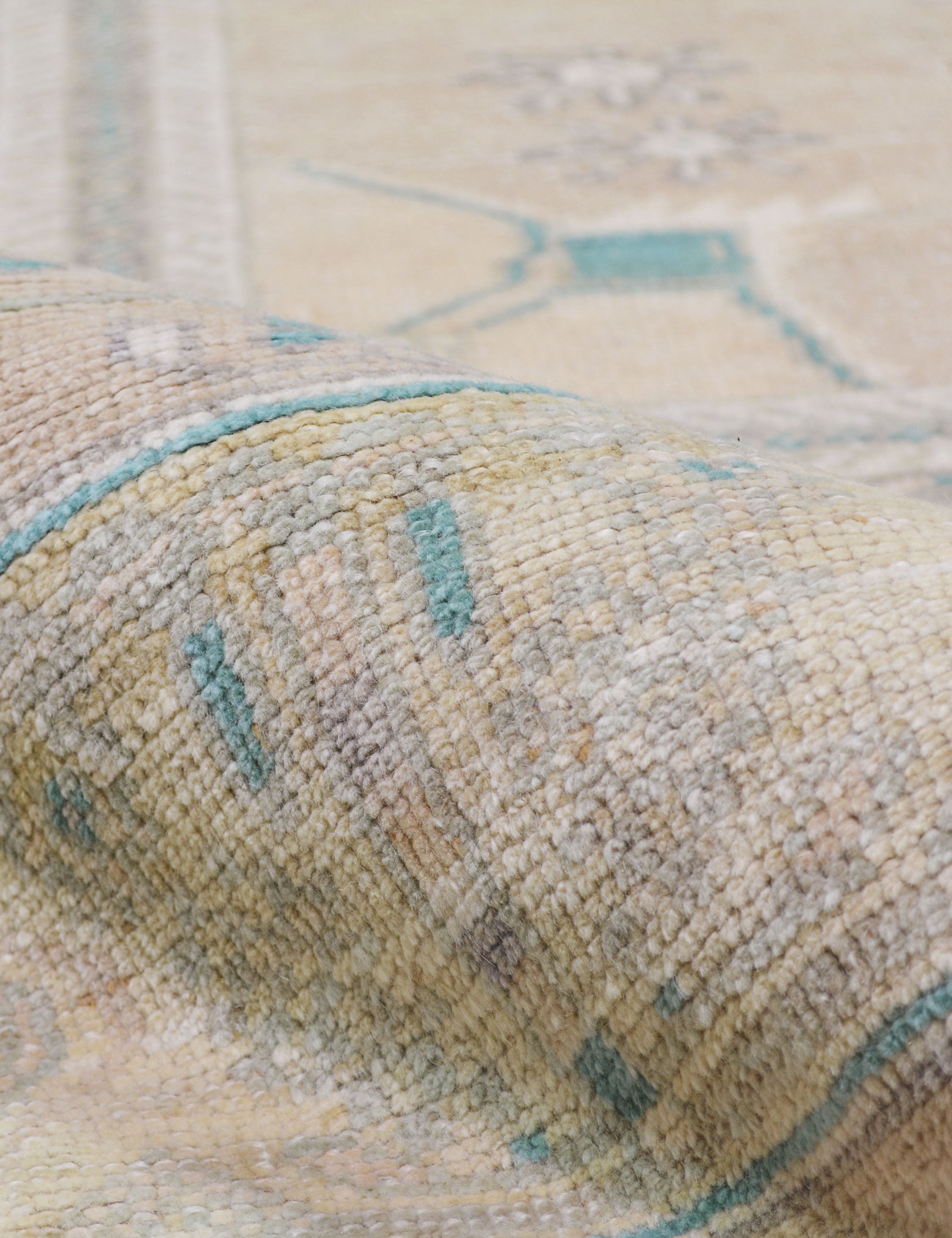 Lulu and Georgia Vintage Turkish Hand-Knotted Wool Rug No. 416, 5'1" x 9' - view 2