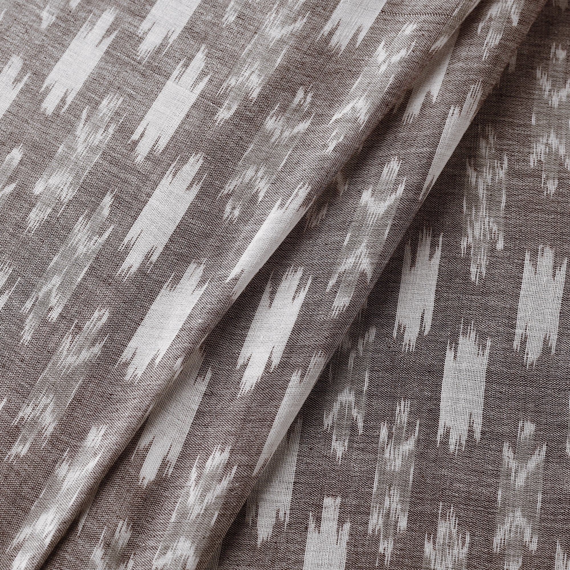 ASHOKA ASSEMBLE - CELEBRATING CRAFTS OF ODISHA Brown - Maniabandha Ikat Weave Handloom Cotton Fabric - view 2