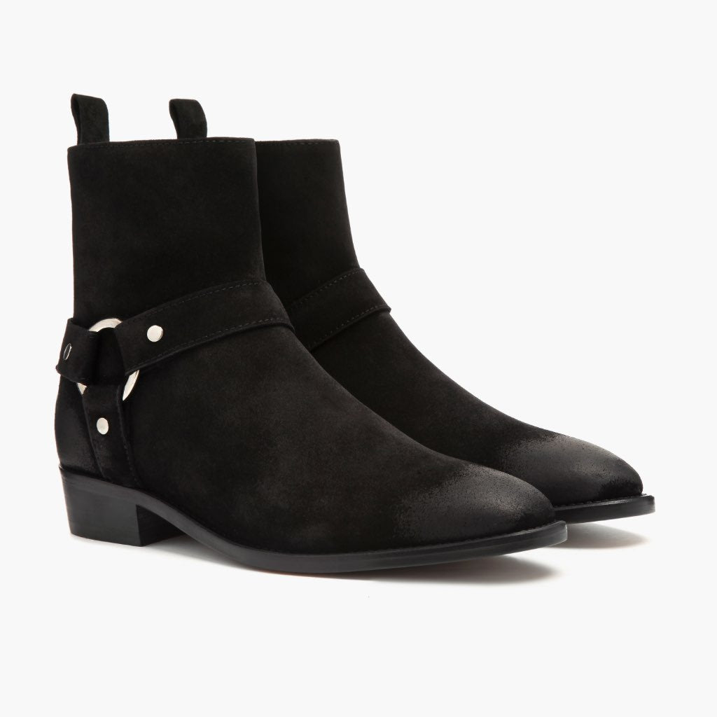 S harness – Thursday Boots - Seconds - Men's Boots [S] Harness | Black Suede
