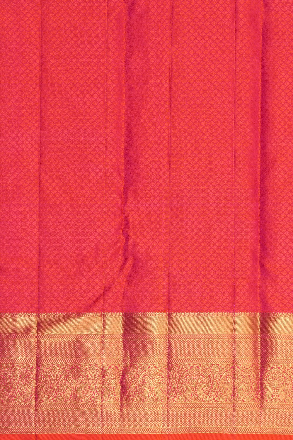 Kalanjali Kanchipattu Brocade Fuchsia Pink Saree - view 4