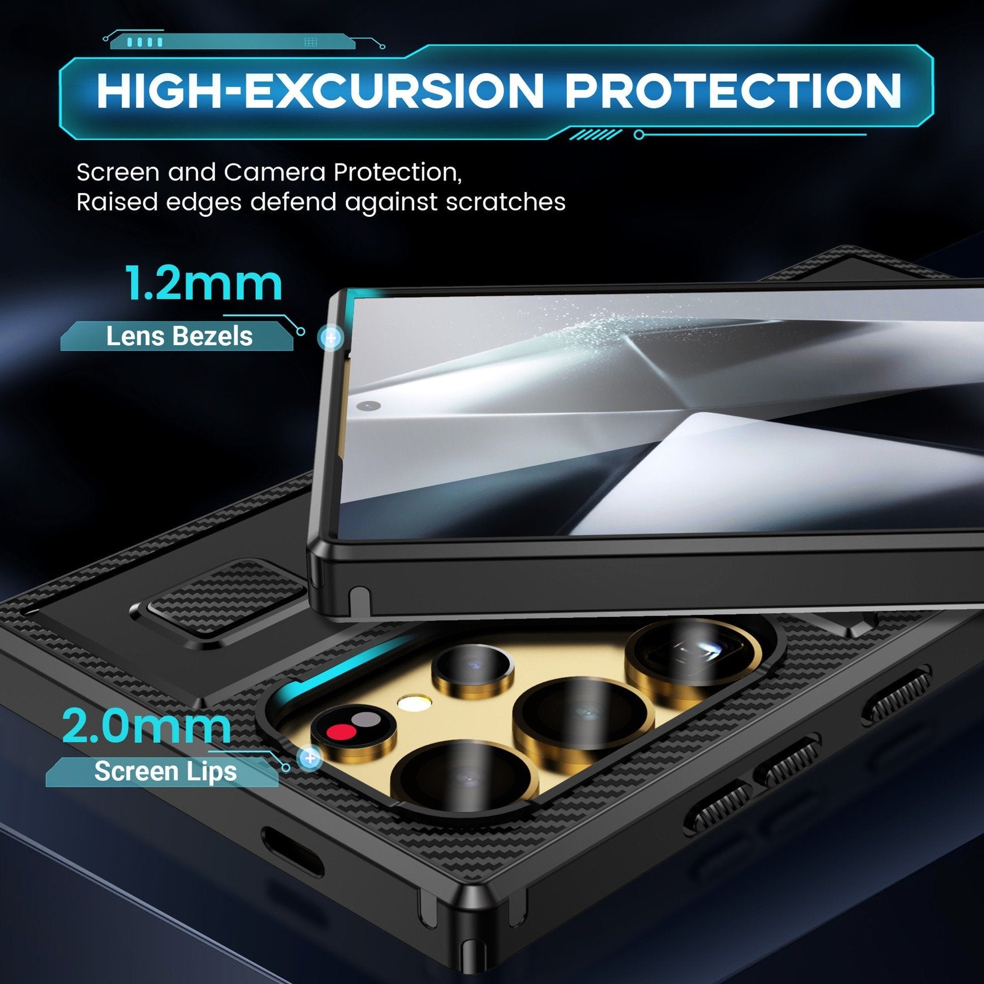 Million Cases Vent Flow Heat Dissipating Rotating Ring Case - Samsung - view 5