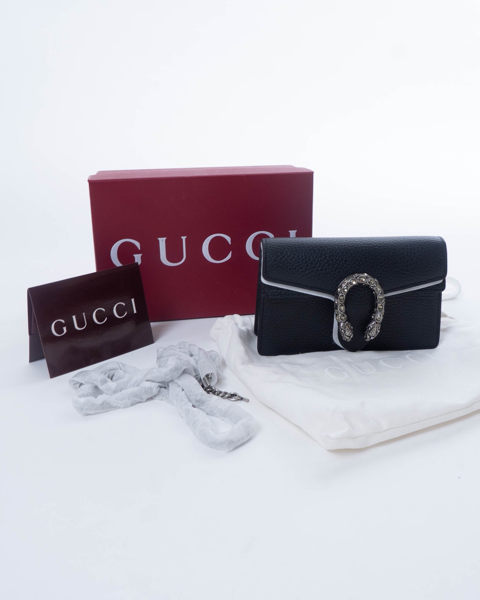 Gucci Super Mini Dionysus Leather Crossbody Bag - view 2