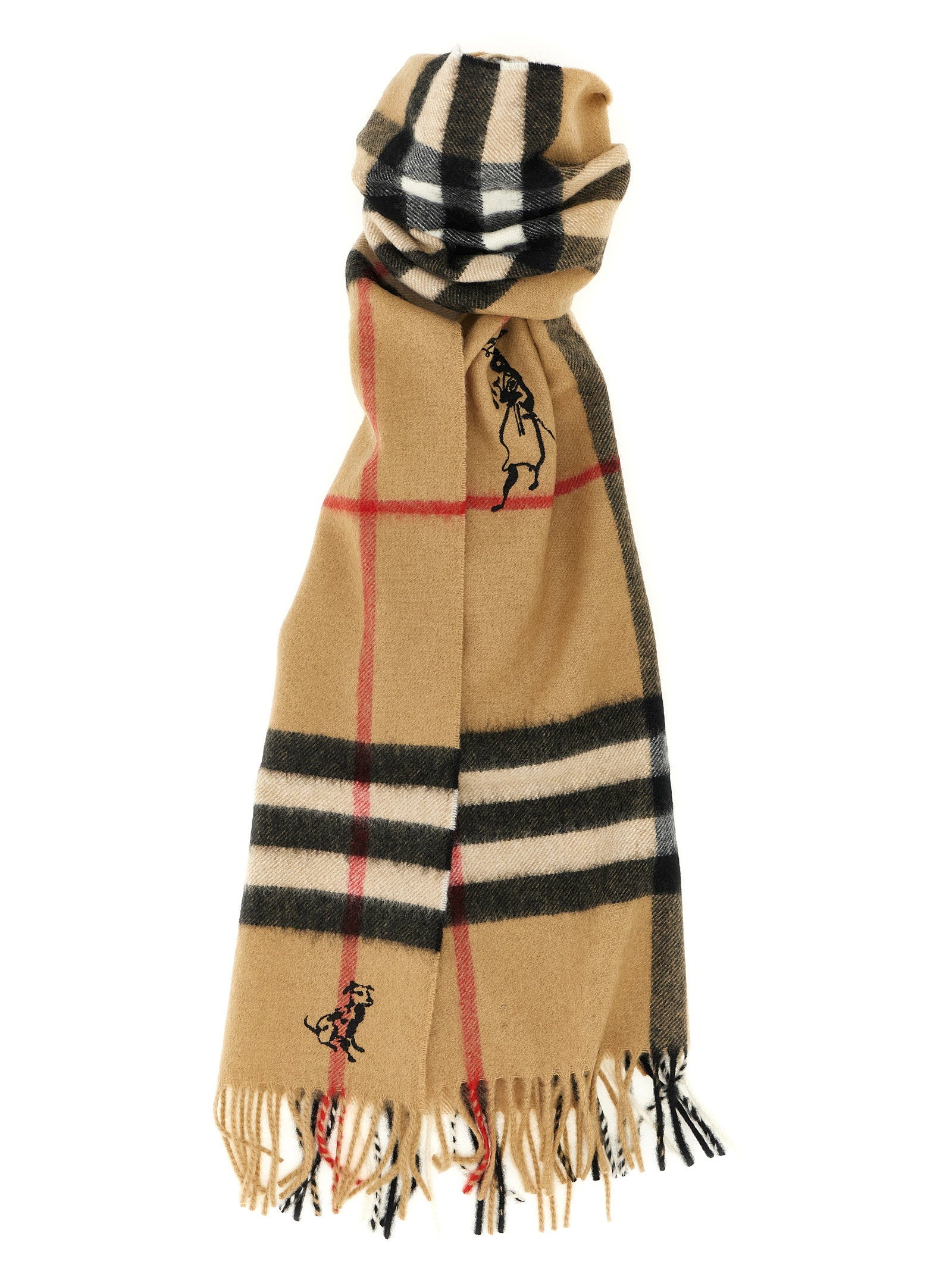 Burberry Check Mates Scarf – 100% cashmere