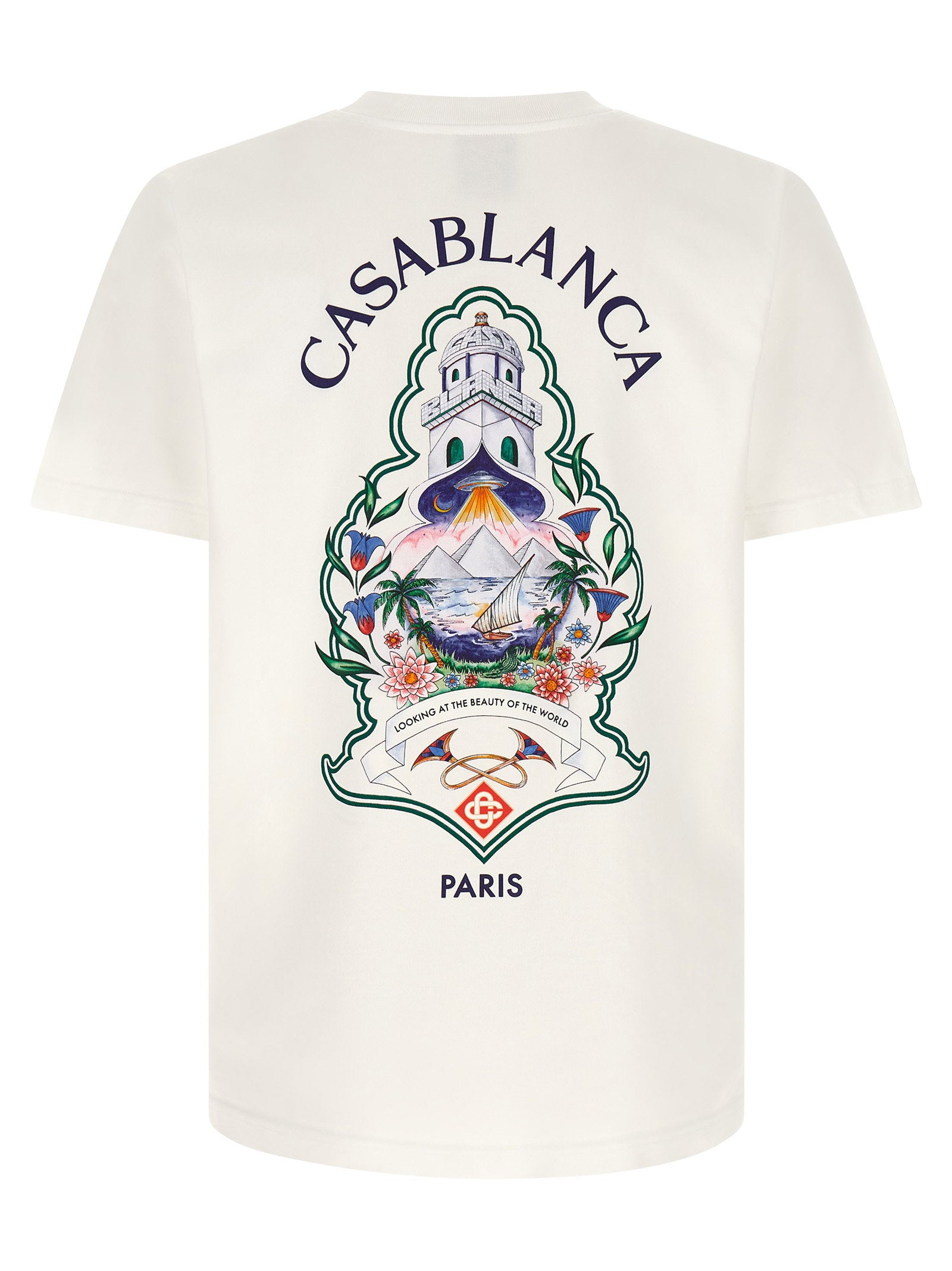 Casablanca Hotel Emblem Print T-shirt – 100% organic cotton - view 2