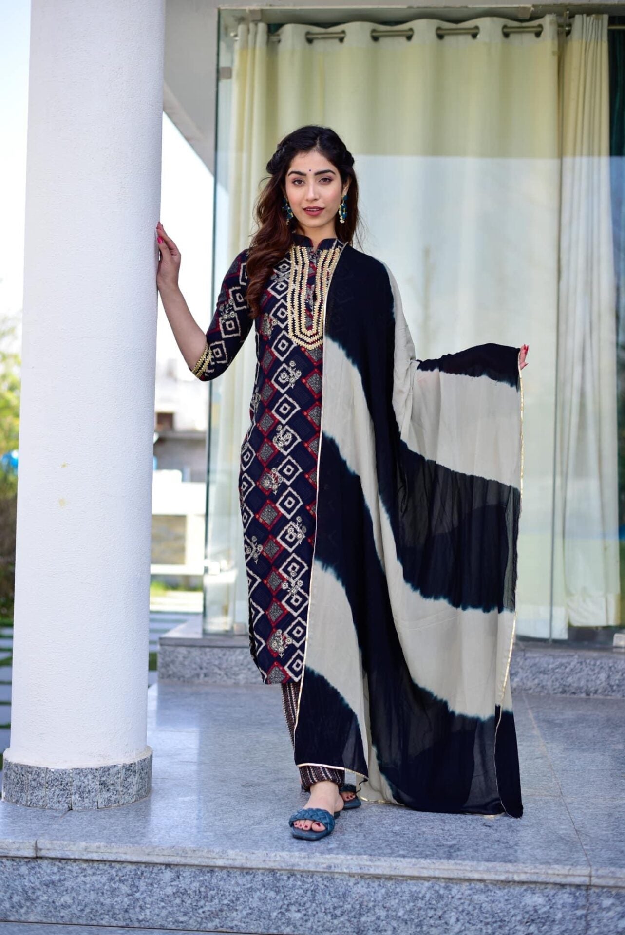 Idaho-o Malini muslin Straight set