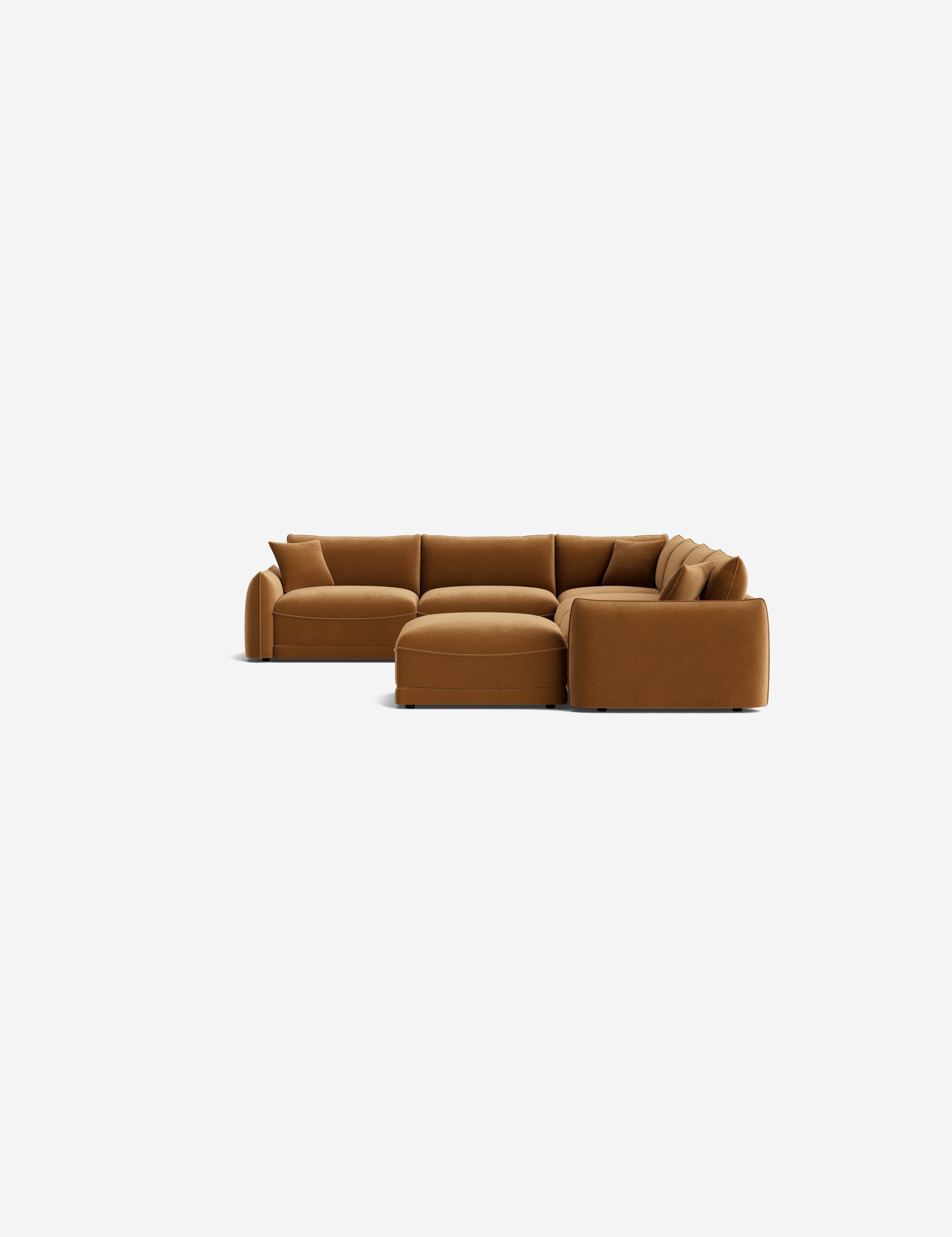 Lulu and Georgia Balmer Modular Corner Sectional Sofa With Ottoman - view 38